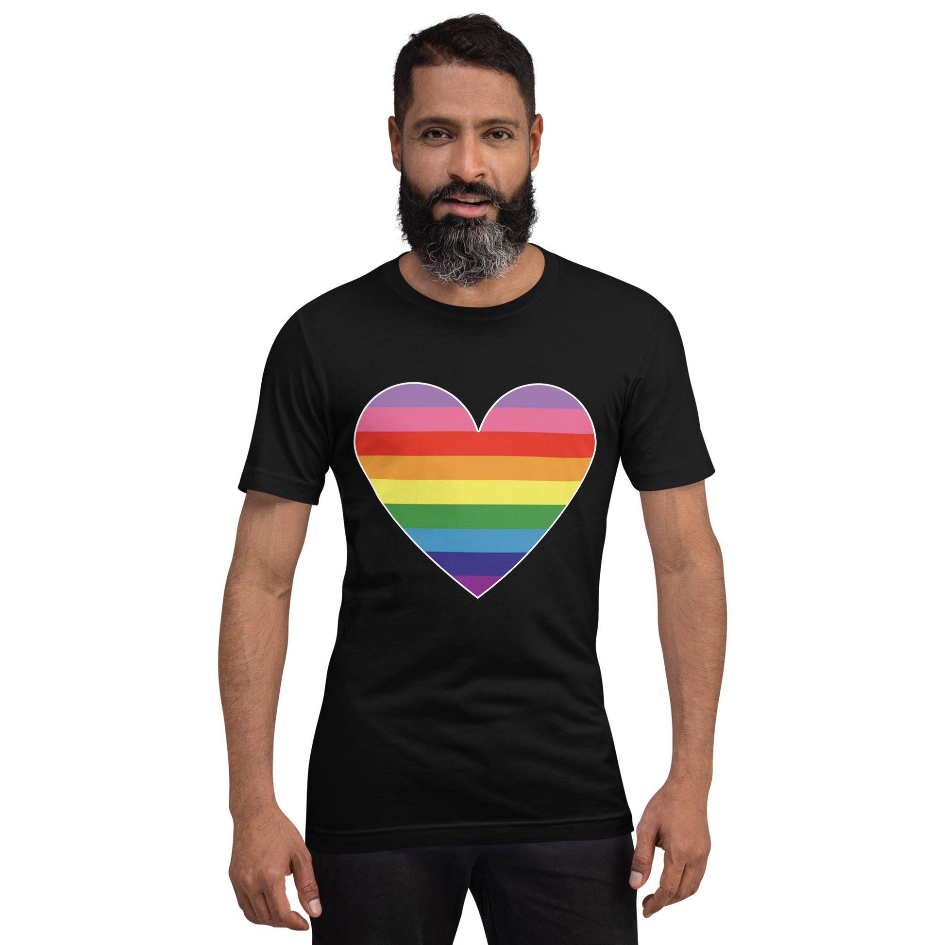 Gilbert Baker Heart T-Shirt - T Shirt - Free 2 B