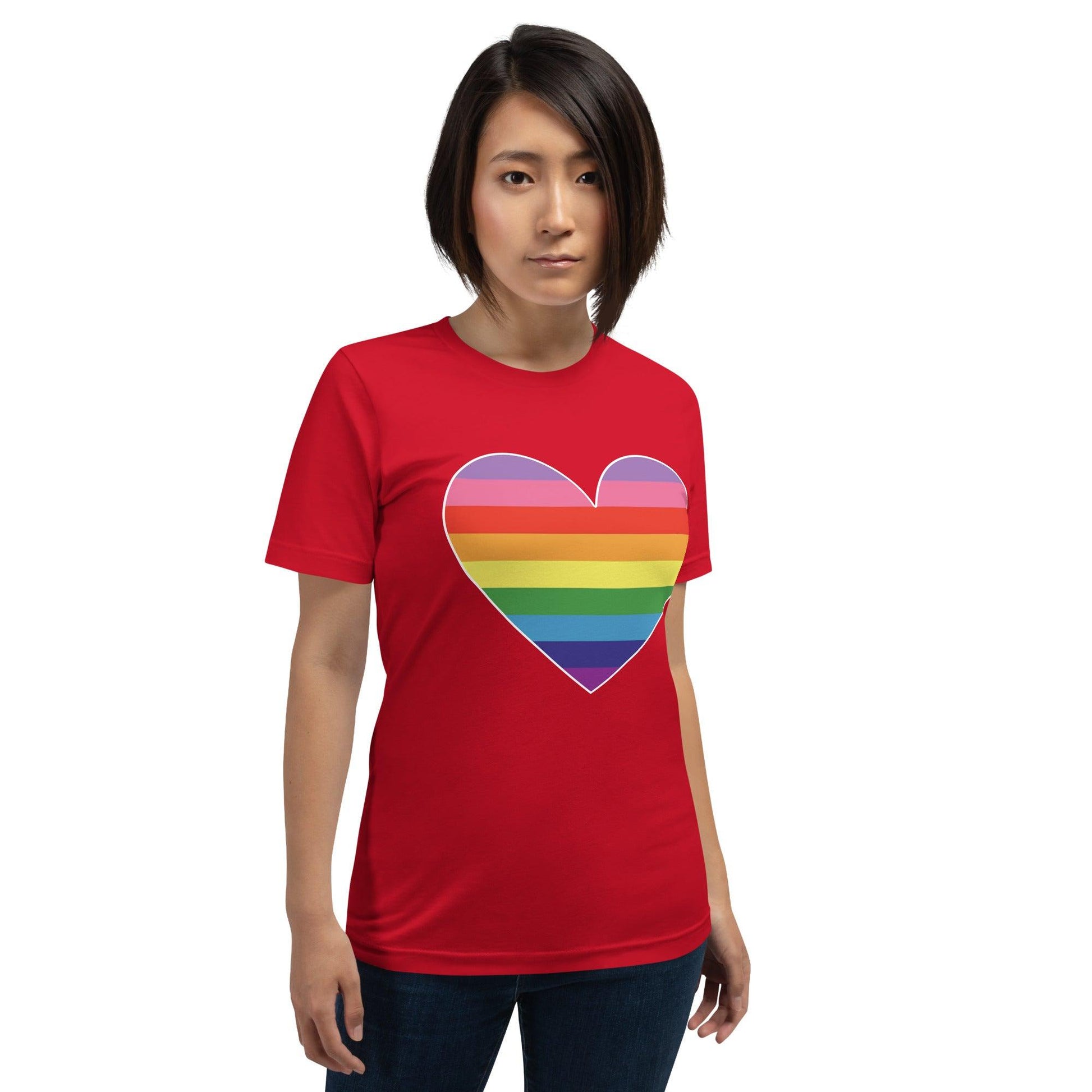 Gilbert Baker Heart T-Shirt - T Shirt - Free 2 B