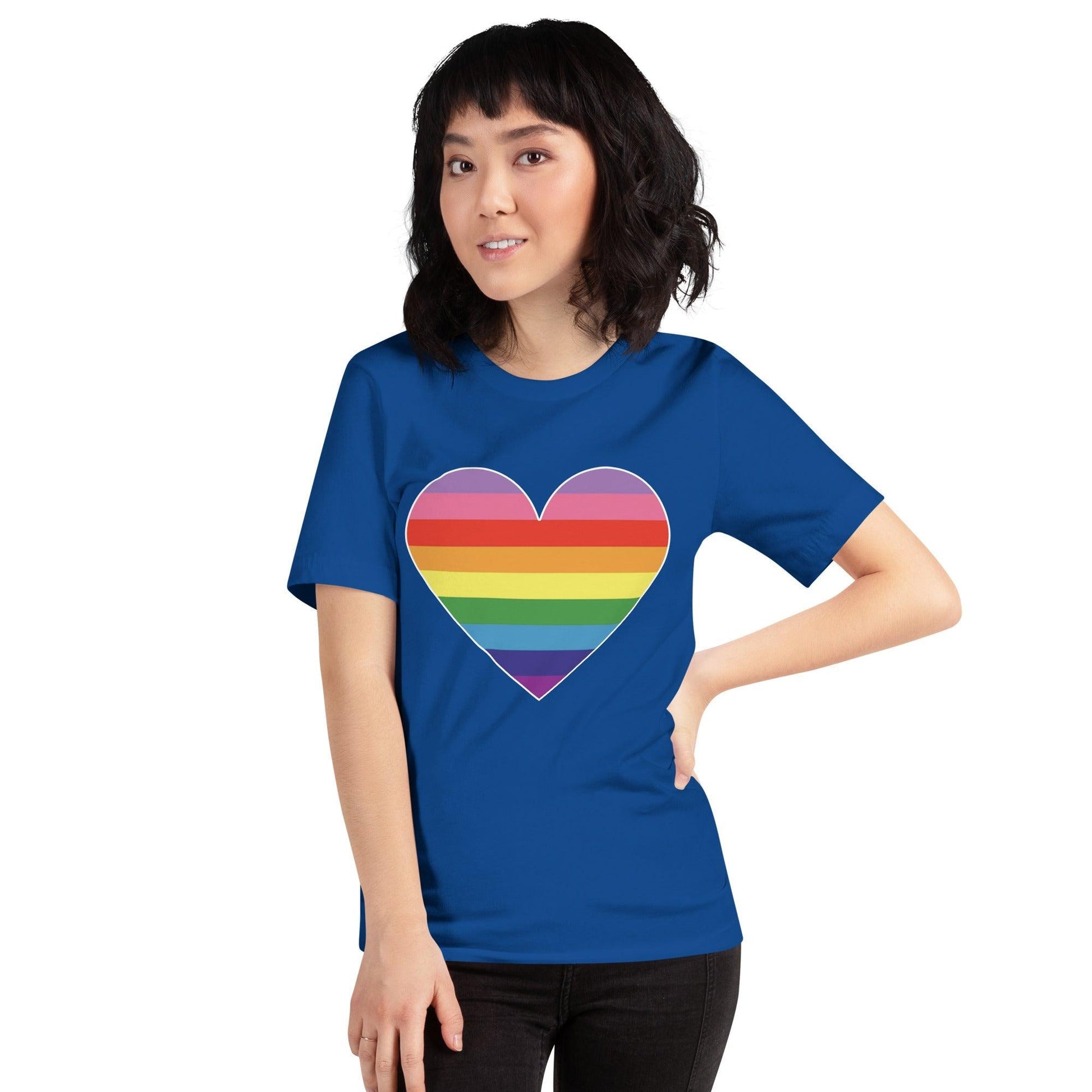 Gilbert Baker Heart T-Shirt - T Shirt - Free 2 B