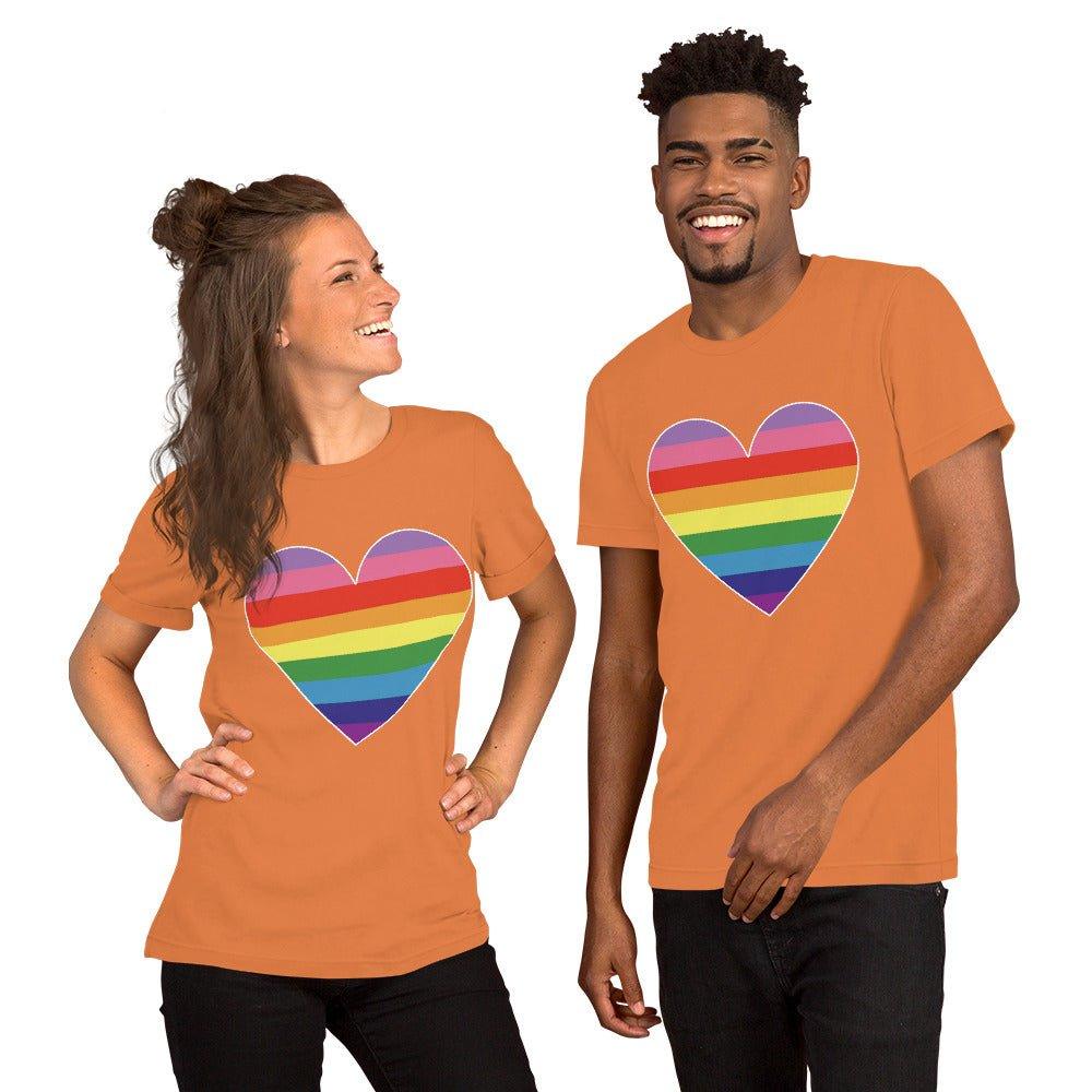 Gilbert Baker Heart T-Shirt - T Shirt - Free 2 B