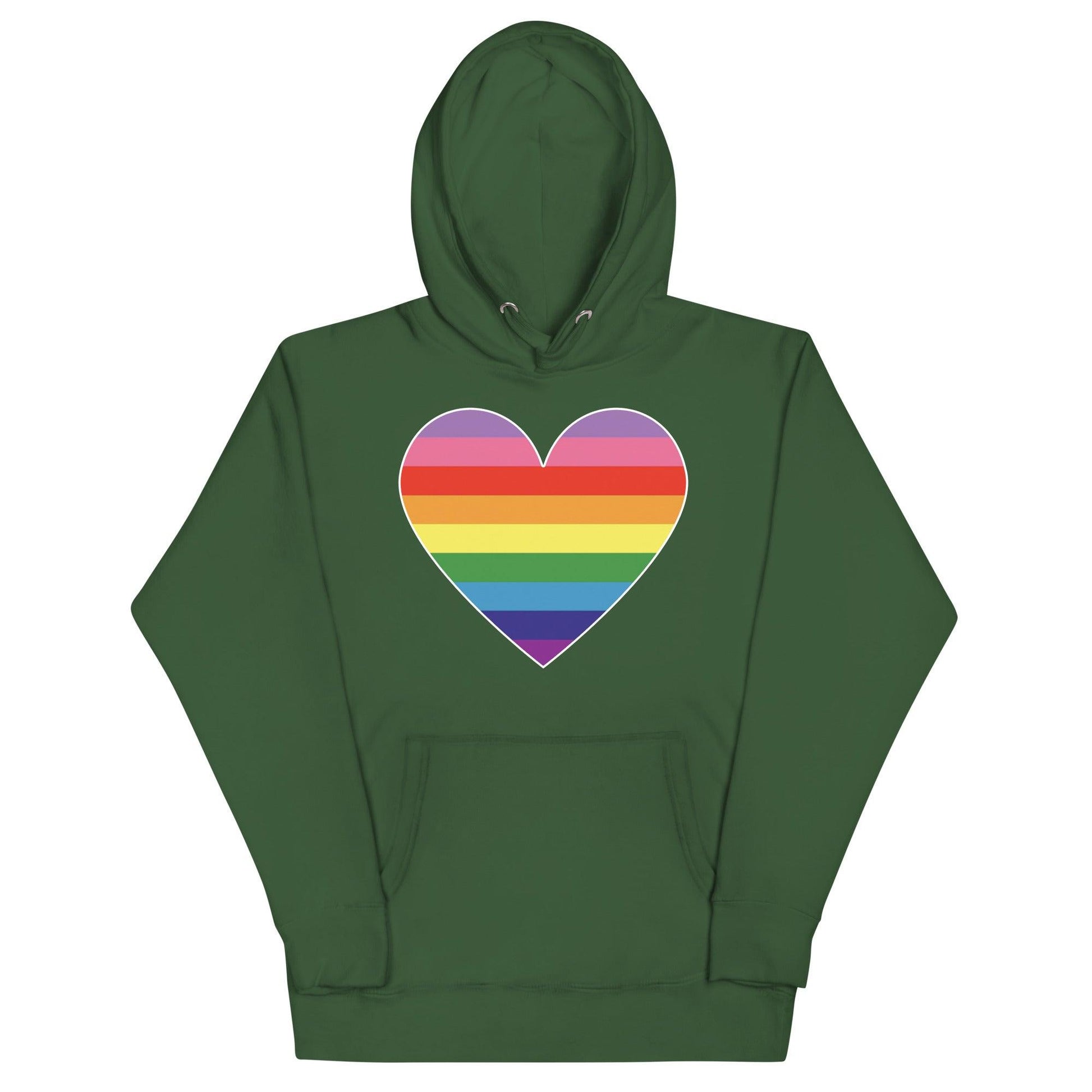 Gilbert Baker's Heart Hoodie - Hoodie - Free 2 B