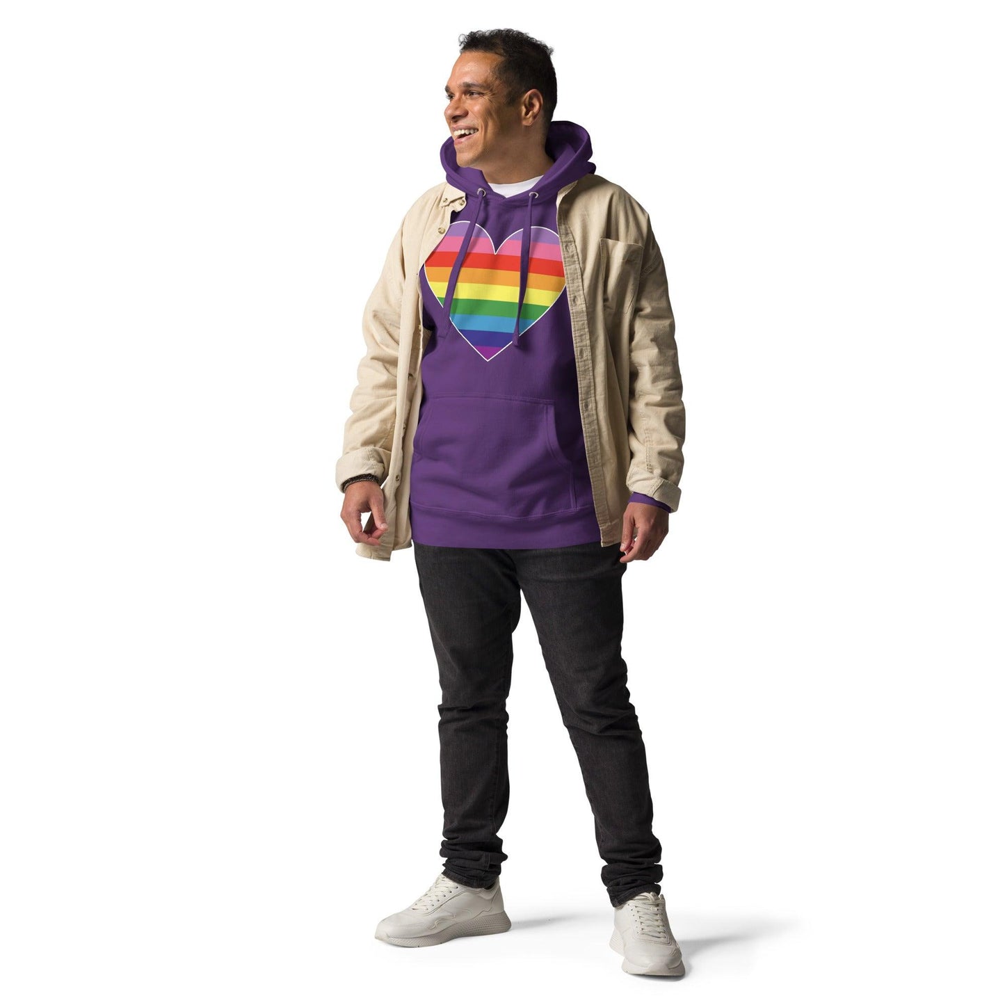 Gilbert Baker's Heart Hoodie - Hoodie - Free 2 B