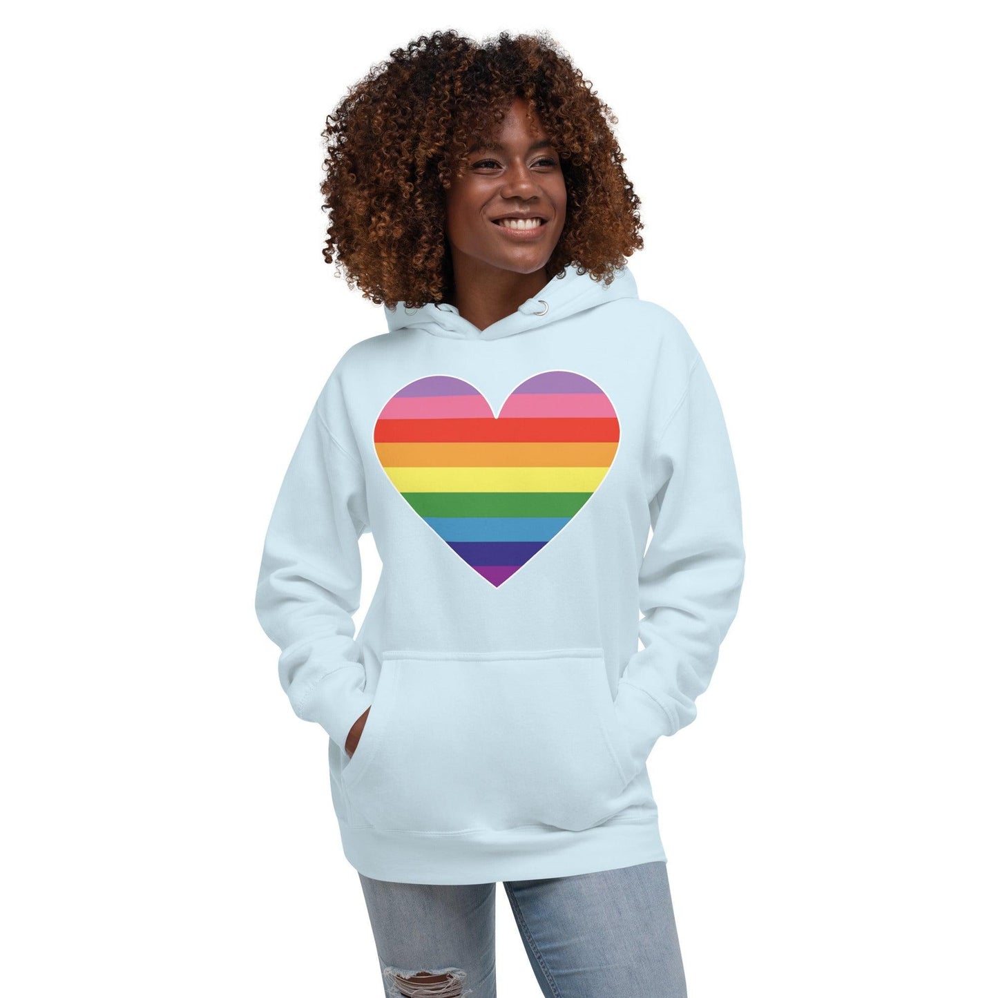 Gilbert Baker's Heart Hoodie - Hoodie - Free 2 B