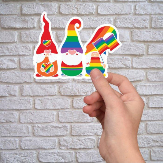 Gnome Pride Party Sticker - Sticker - Free 2 B