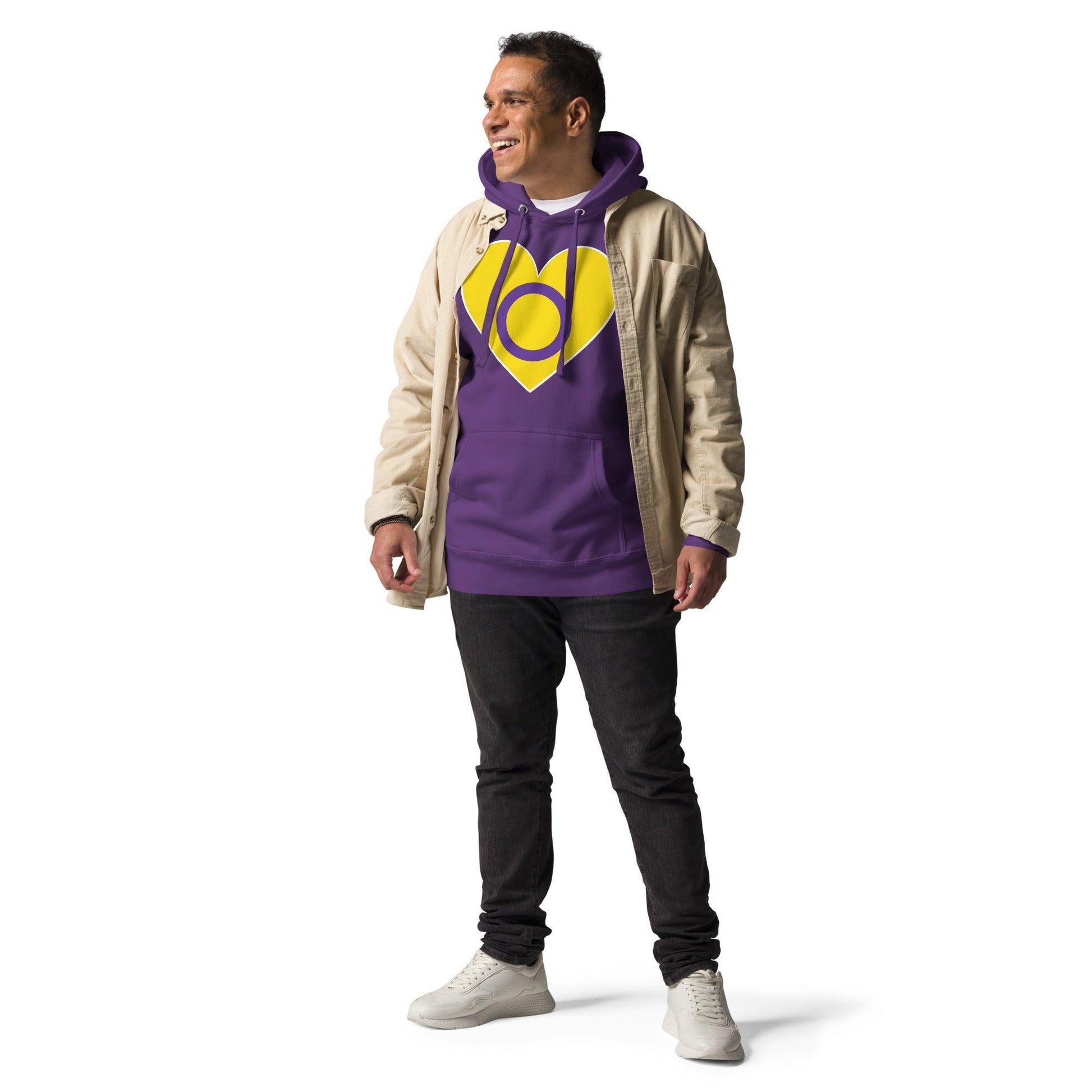 Intersex Heart Hoodie - Hoodie - Free 2 B