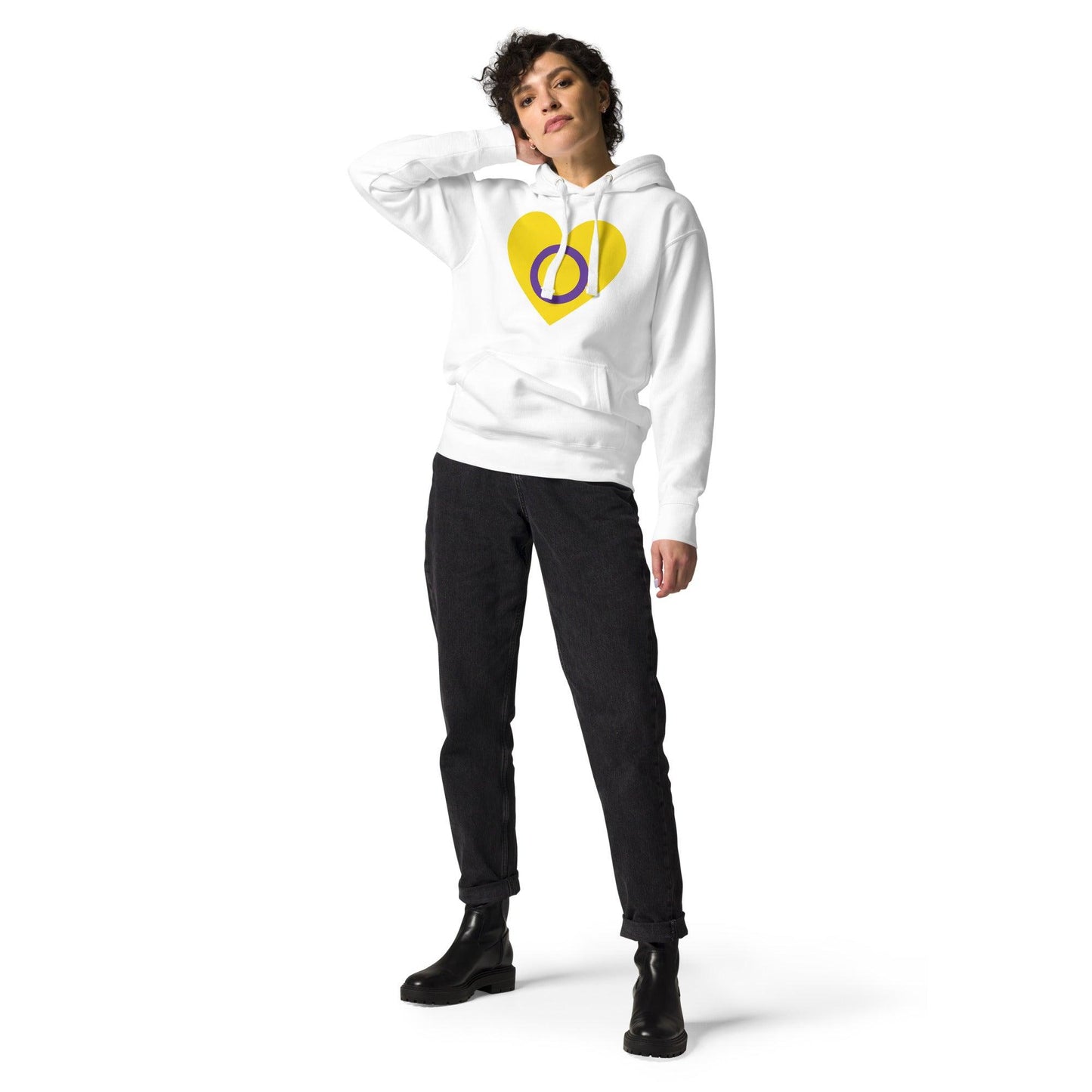 Intersex Heart Hoodie - Hoodie - Free 2 B