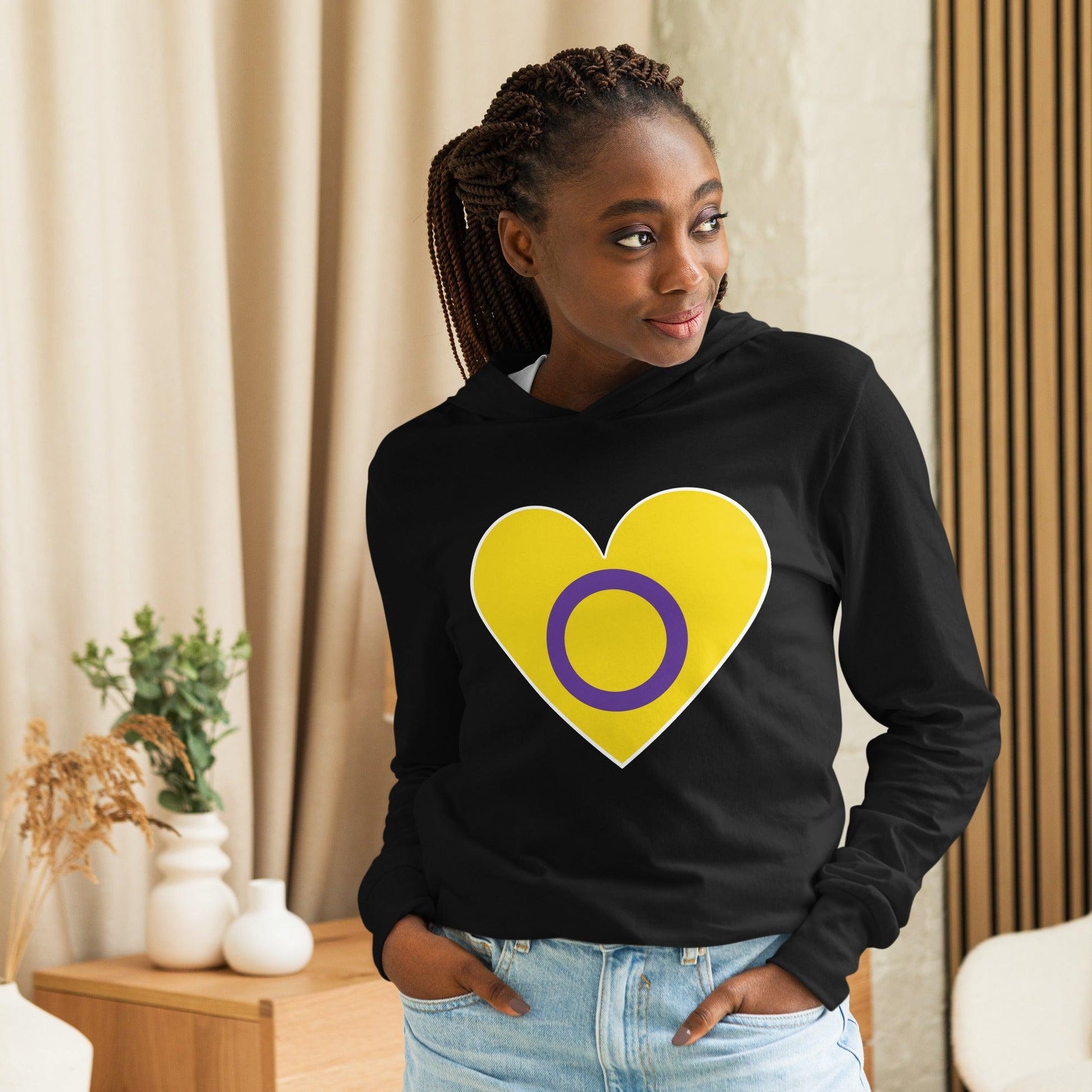 Intersex Heart Long Sleeve Shirt - Long Sleeve Shirt - Free 2 B