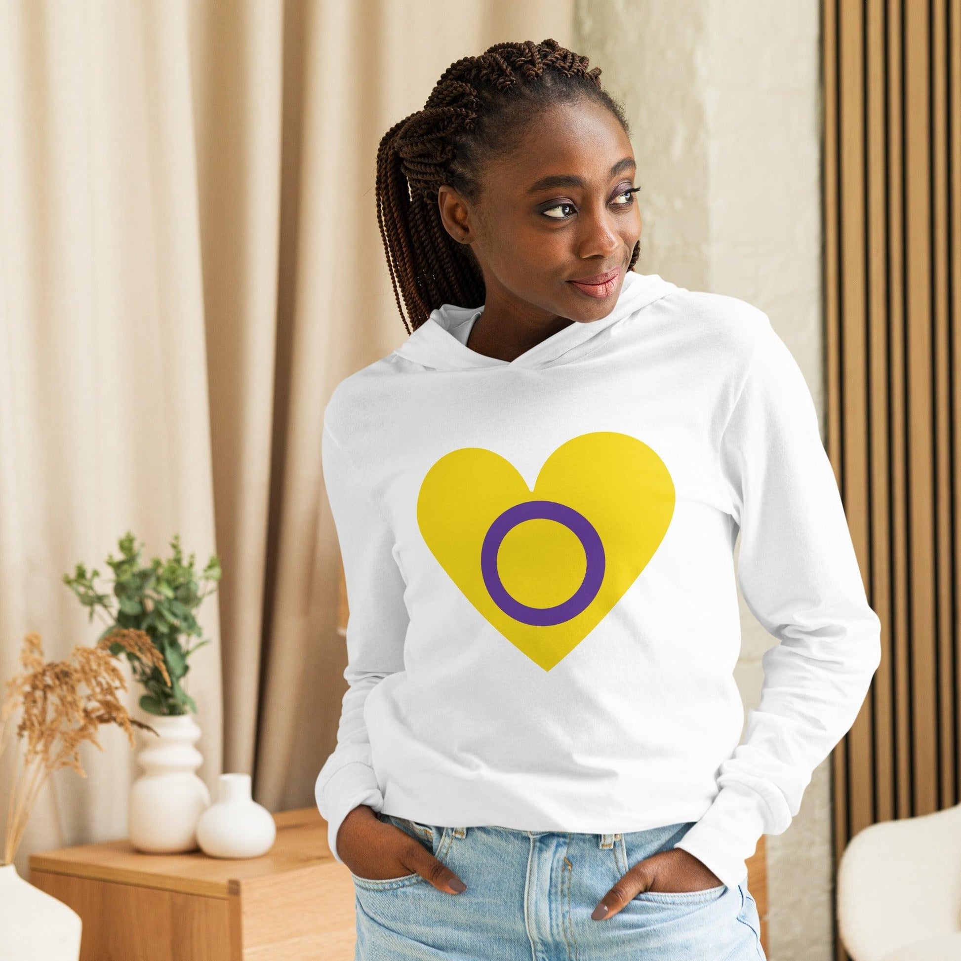 Intersex Heart Long Sleeve Shirt - Long Sleeve Shirt - Free 2 B