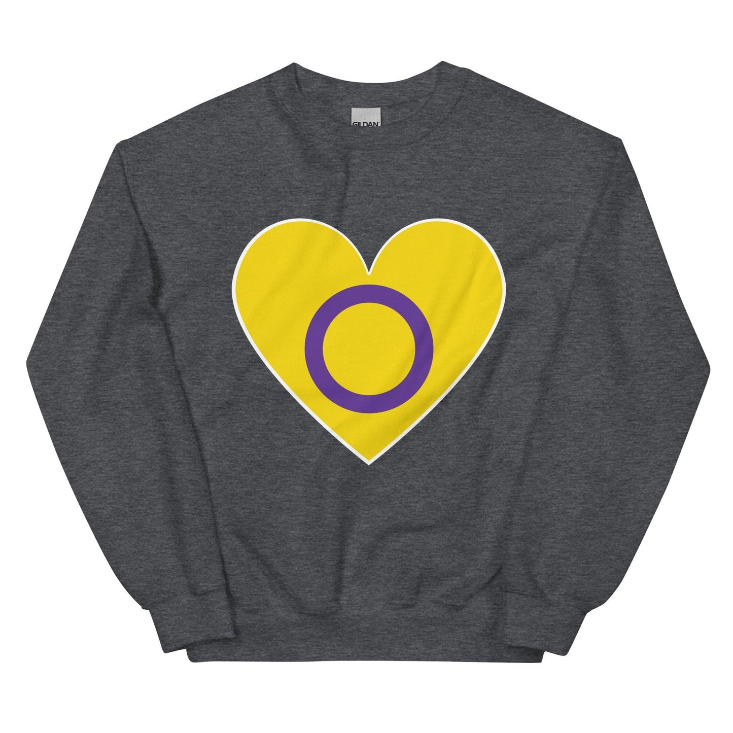 Intersex Heart Sweatshirt - Crewneck Sweatshirt - Free 2 B