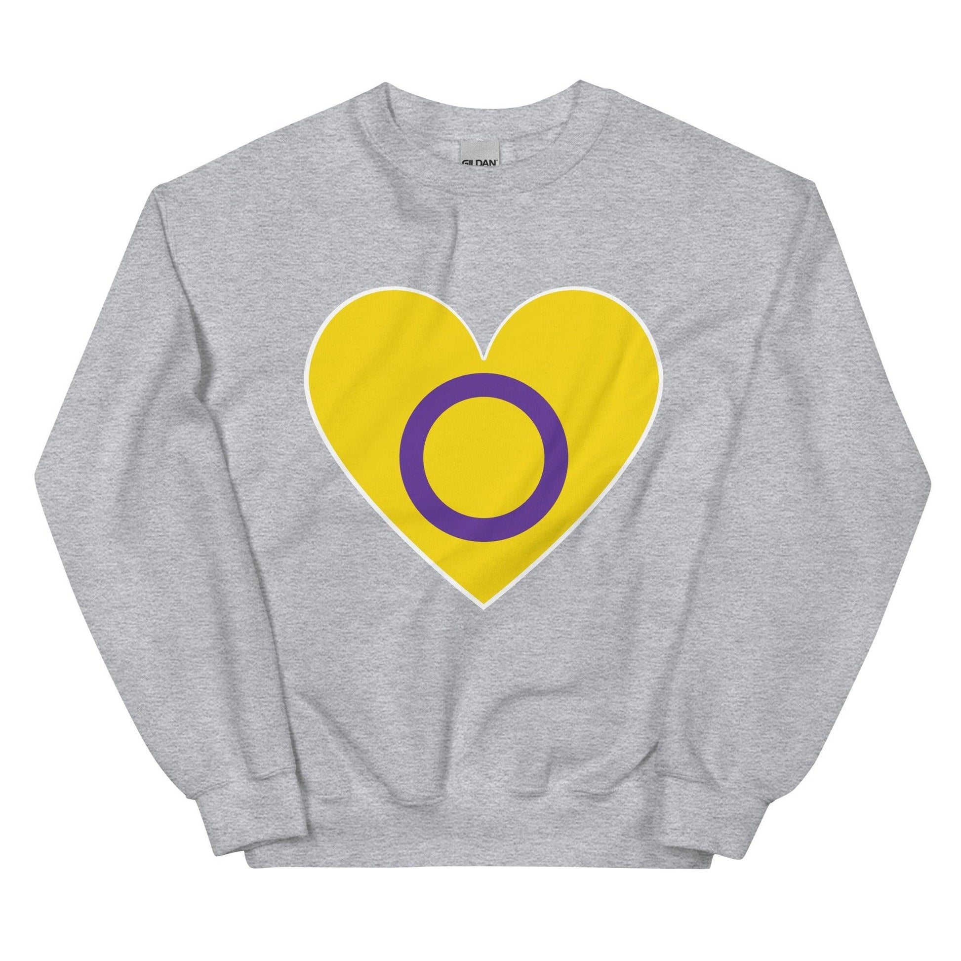 Intersex Heart Sweatshirt - Crewneck Sweatshirt - Free 2 B