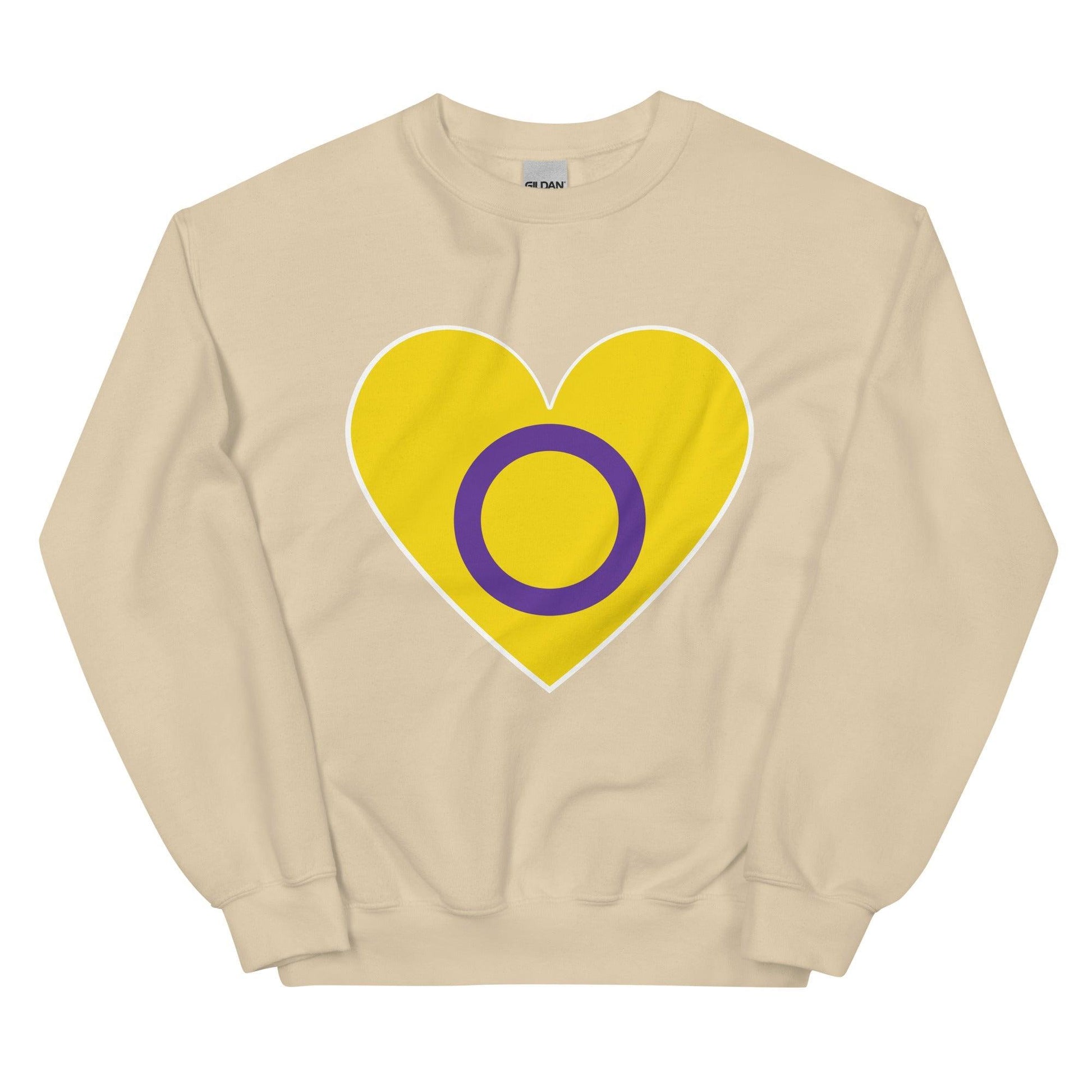 Intersex Heart Sweatshirt - Crewneck Sweatshirt - Free 2 B