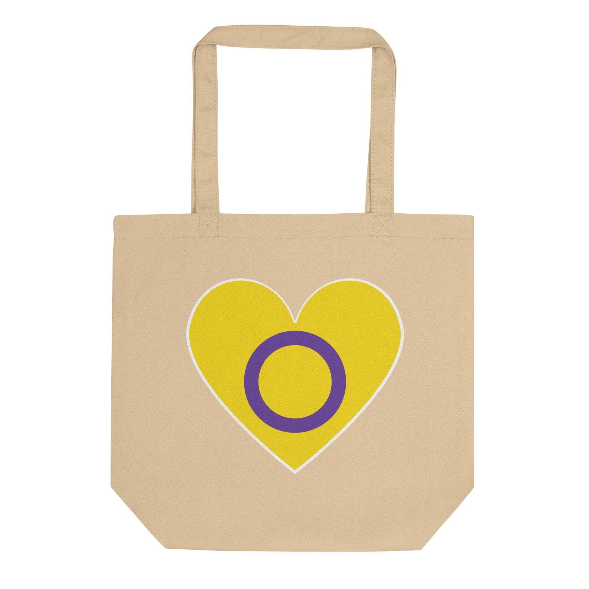 Intersex Heart Tote Bag - Tote Bag - Free 2 B