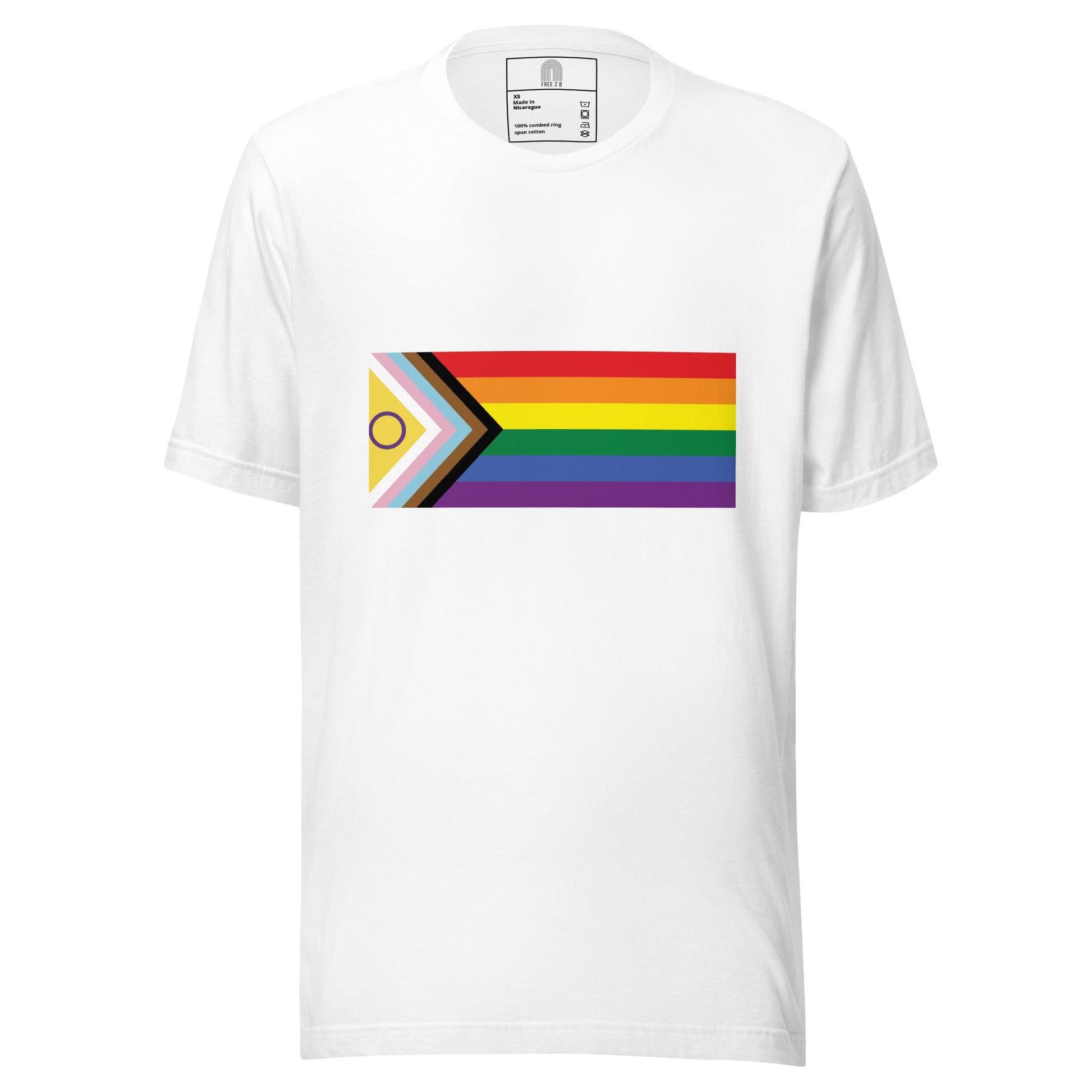 Intersex-Inclusive Pride Flag T-Shirt - T Shirt - Free 2 B