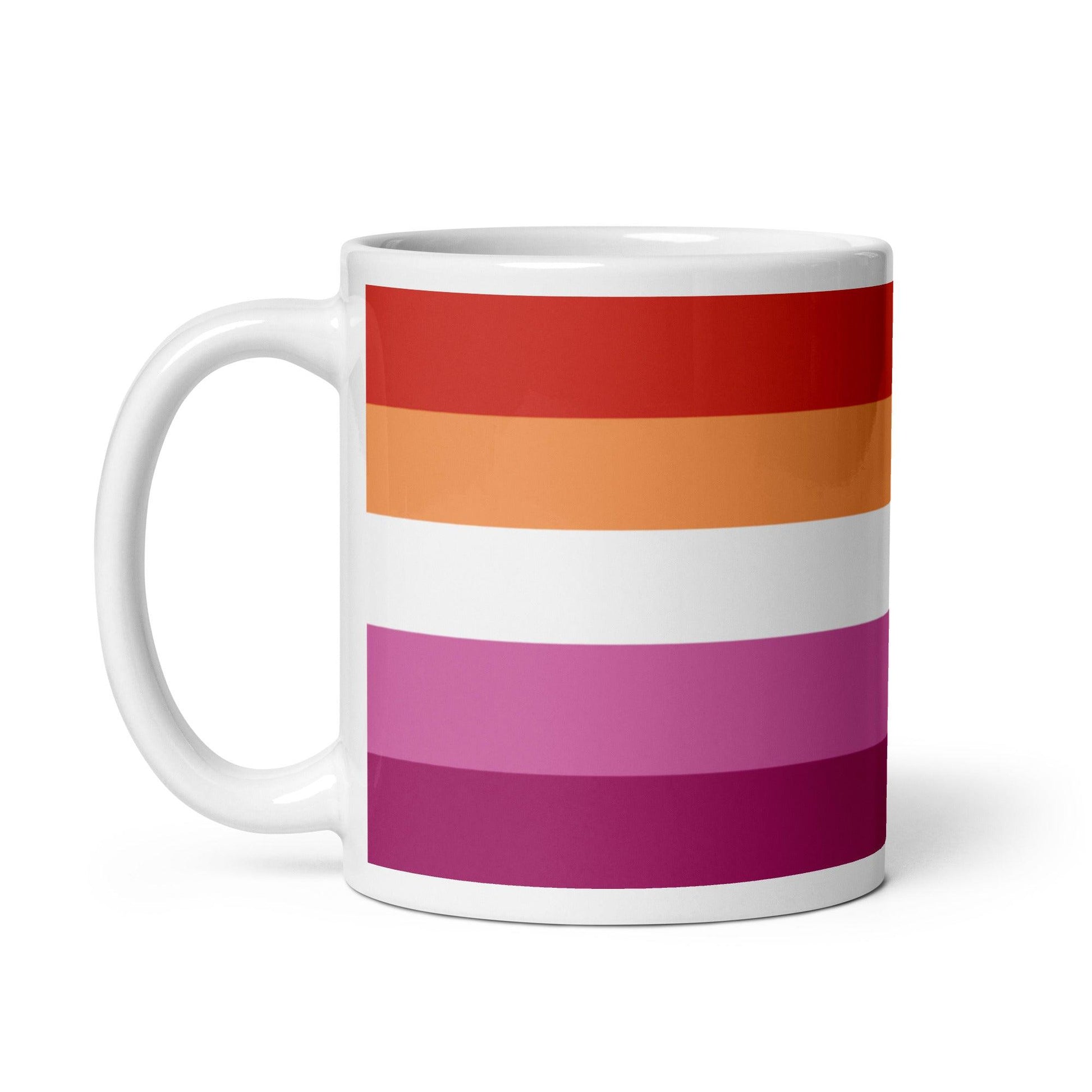 Lesbian Flag Mug - Mug - Free 2 B