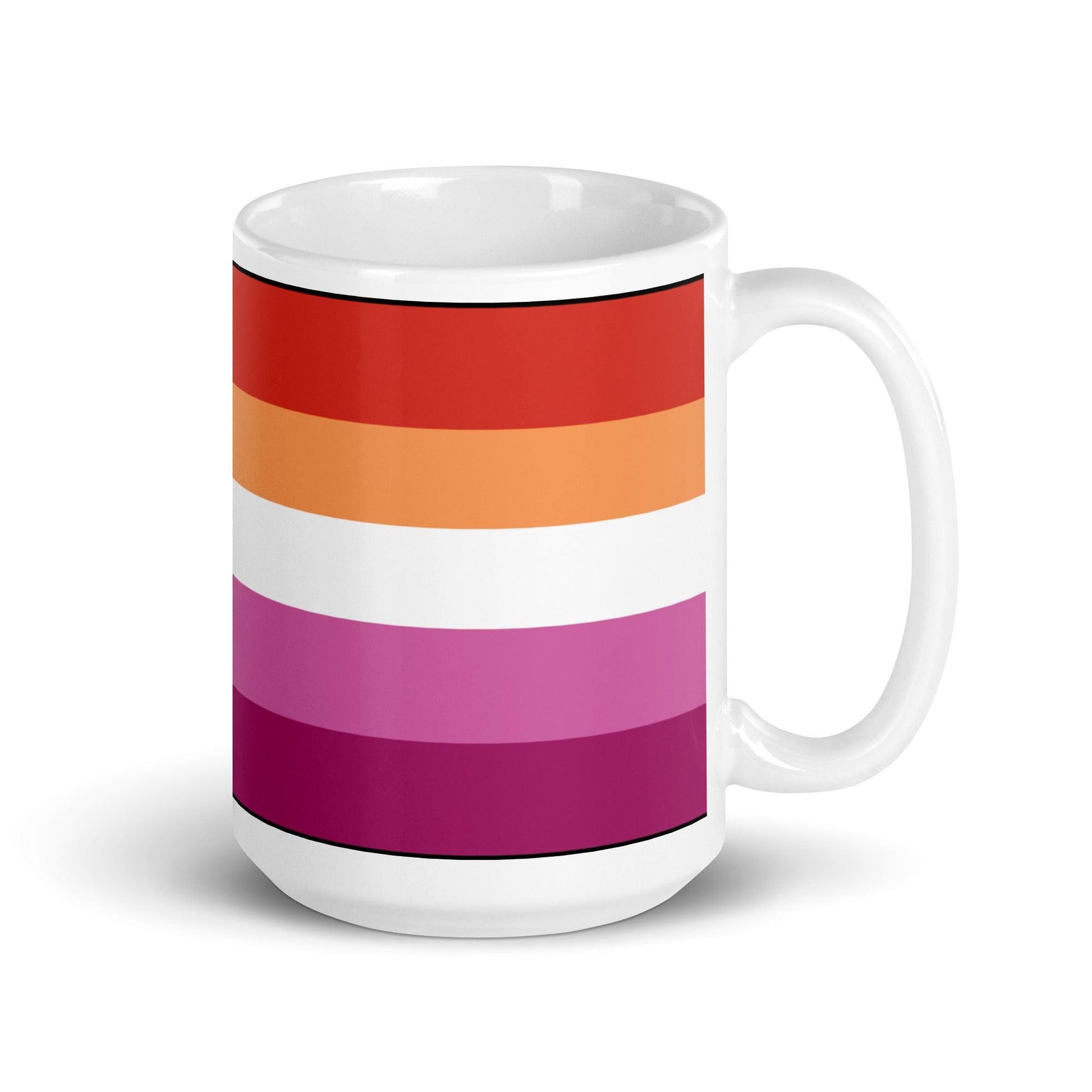 Lesbian Flag Mug - Mug - Free 2 B