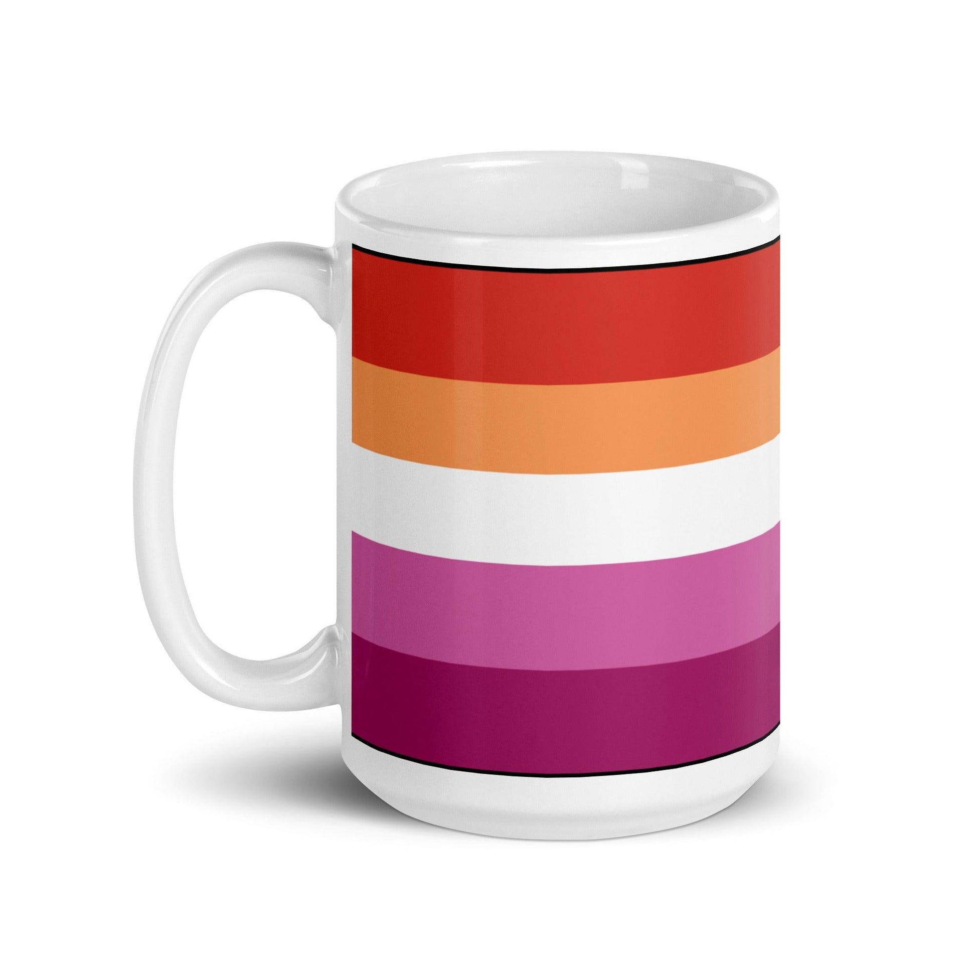 Lesbian Flag Mug - Mug - Free 2 B