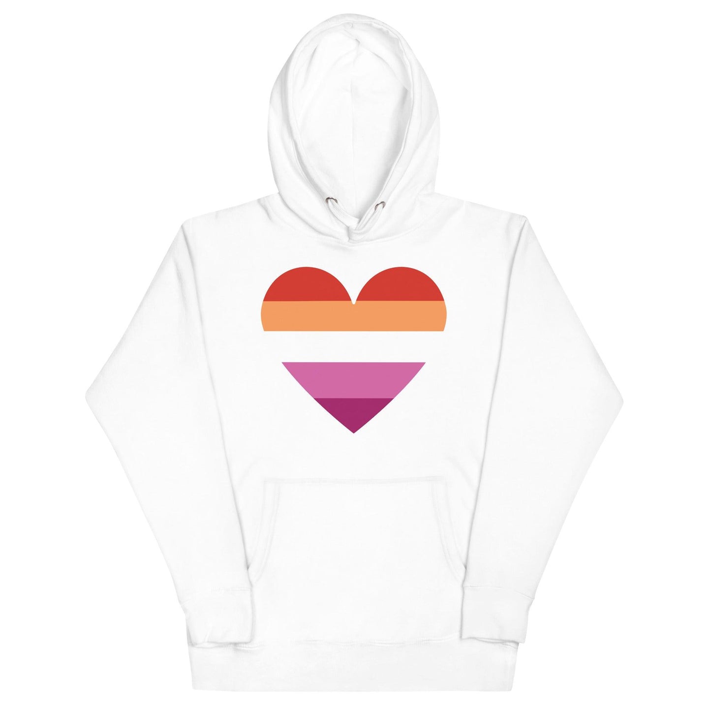 Lesbian Heart Hoodie - Hoodie - Free 2 B