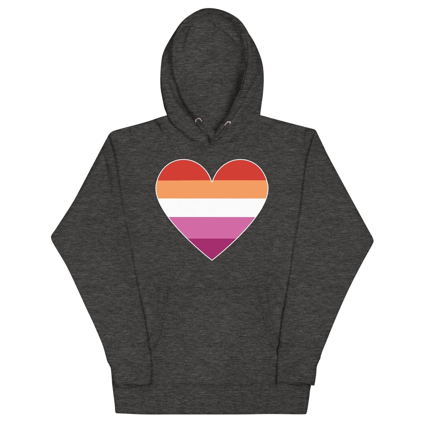 Lesbian Heart Hoodie - Hoodie - Free 2 B