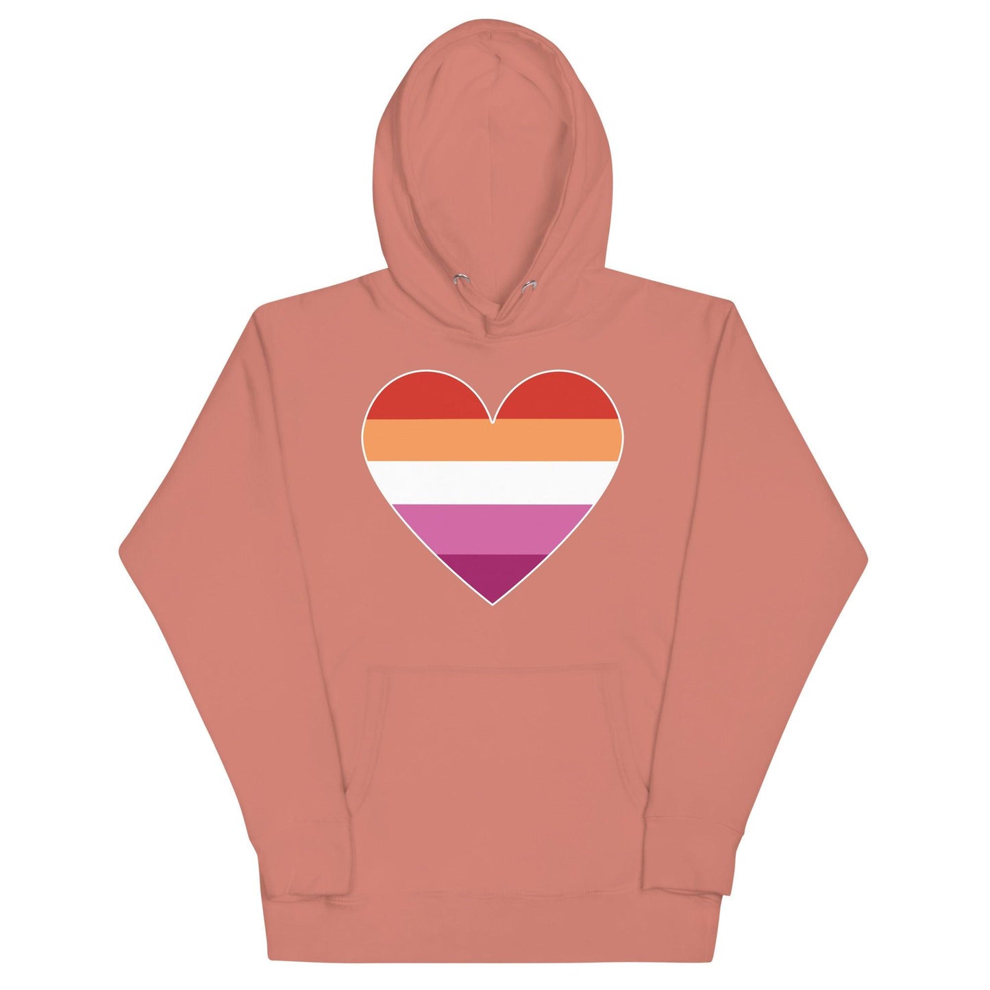 Lesbian Heart Hoodie - Hoodie - Free 2 B