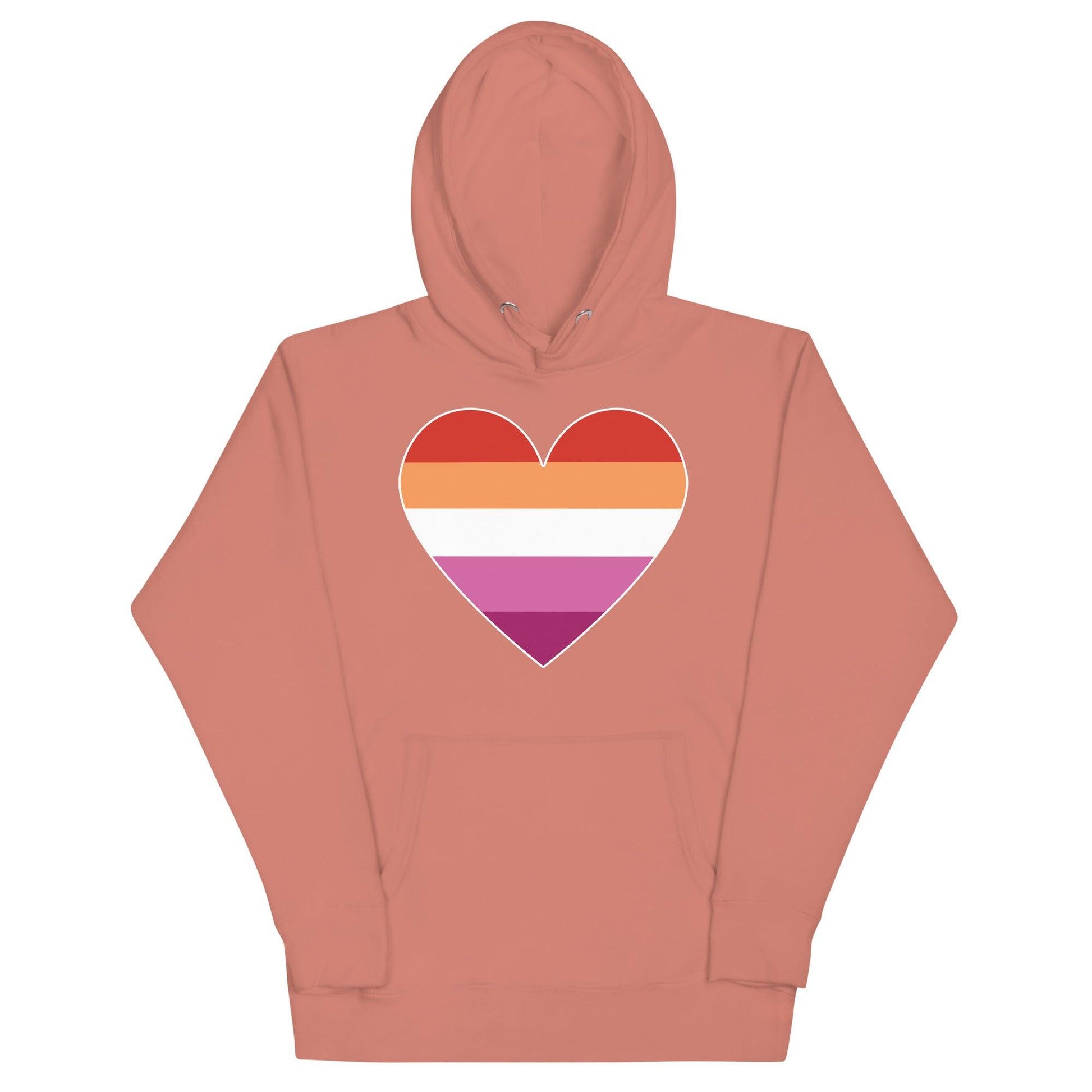 Lesbian Heart Hoodie - Hoodie - Free 2 B