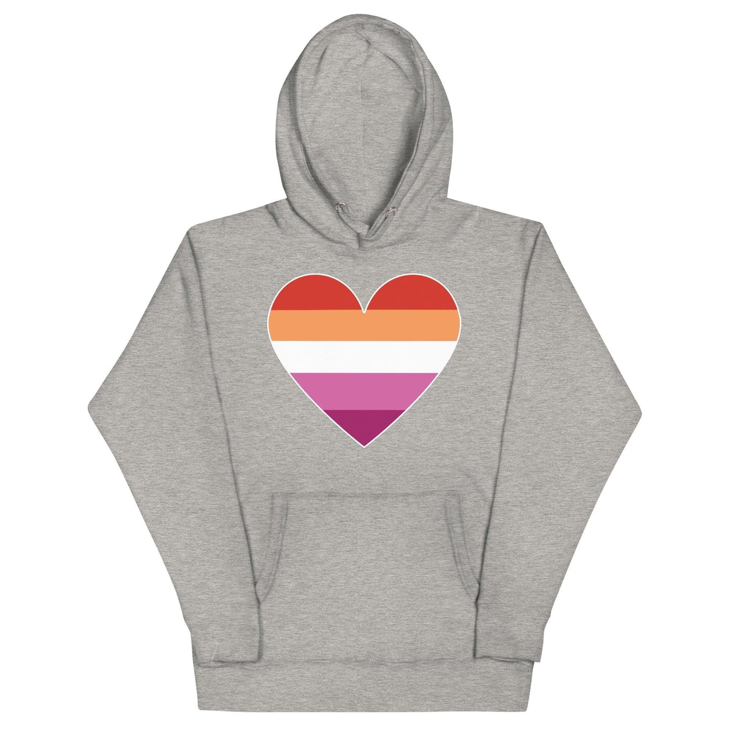 Lesbian Heart Hoodie - Hoodie - Free 2 B