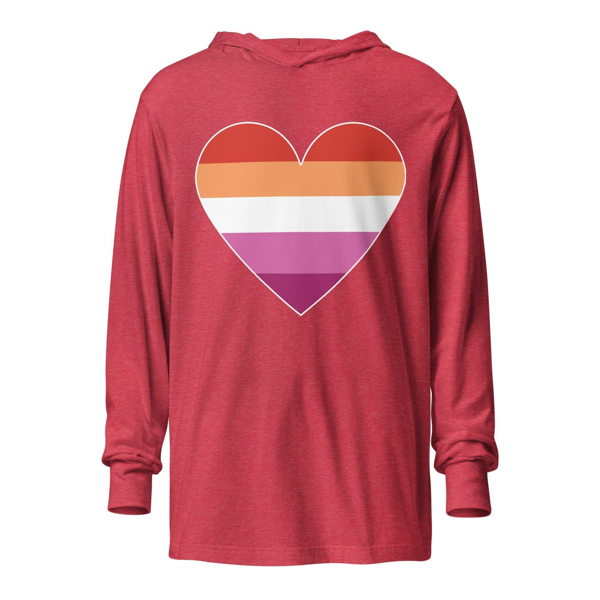 Lesbian Heart Long Sleeve Shirt - Long Sleeve Shirt - Free 2 B