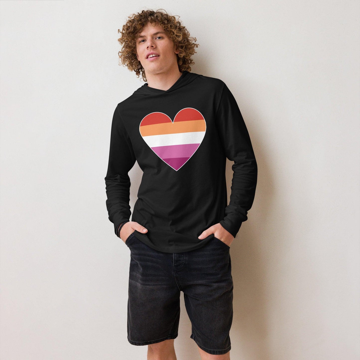 Lesbian Heart Long Sleeve Shirt - Long Sleeve Shirt - Free 2 B