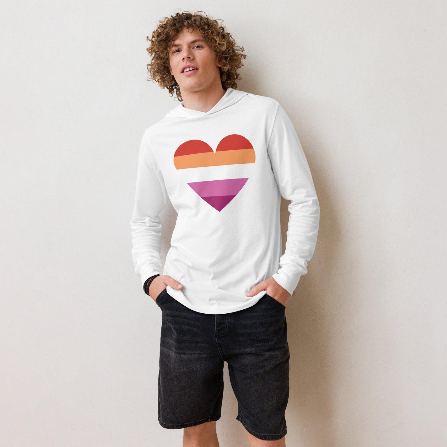 Lesbian Heart Long Sleeve Shirt - Long Sleeve Shirt - Free 2 B