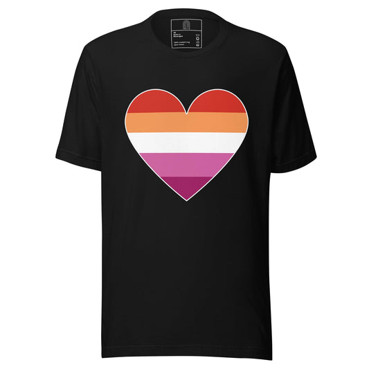 Lesbian Heart T-Shirt - T Shirt - Free 2 B