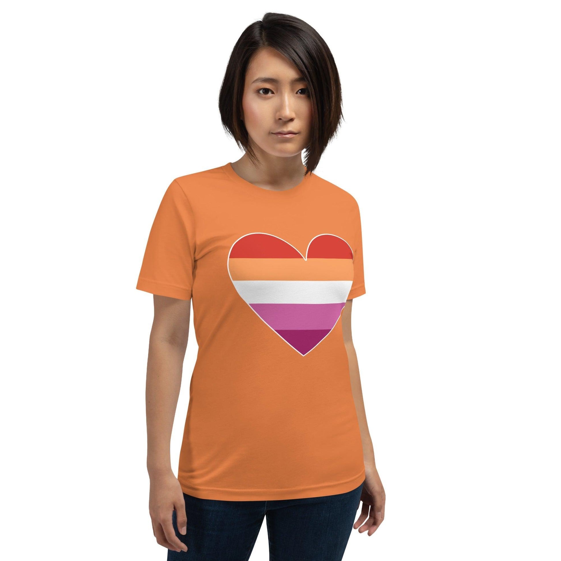 Lesbian Heart T-Shirt - T Shirt - Free 2 B