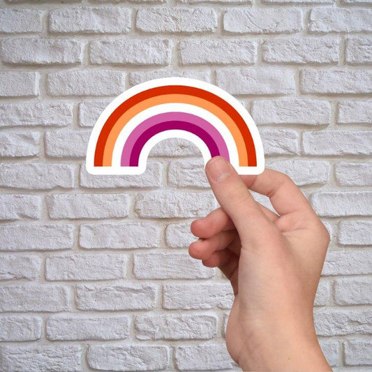 Lesbian Pride Sticker - Sticker - Free 2 B