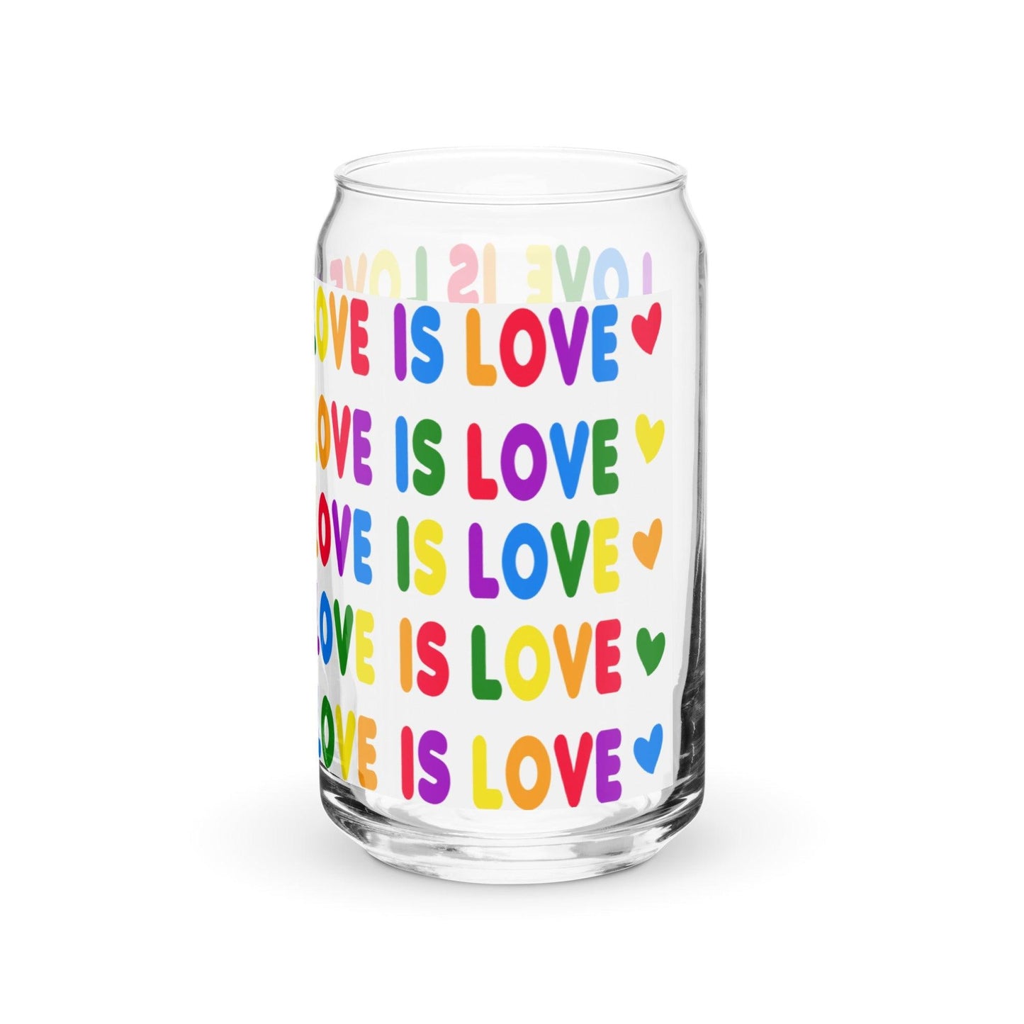 Love is Love Glass Mason Jar - Mason Jar - Free 2 B