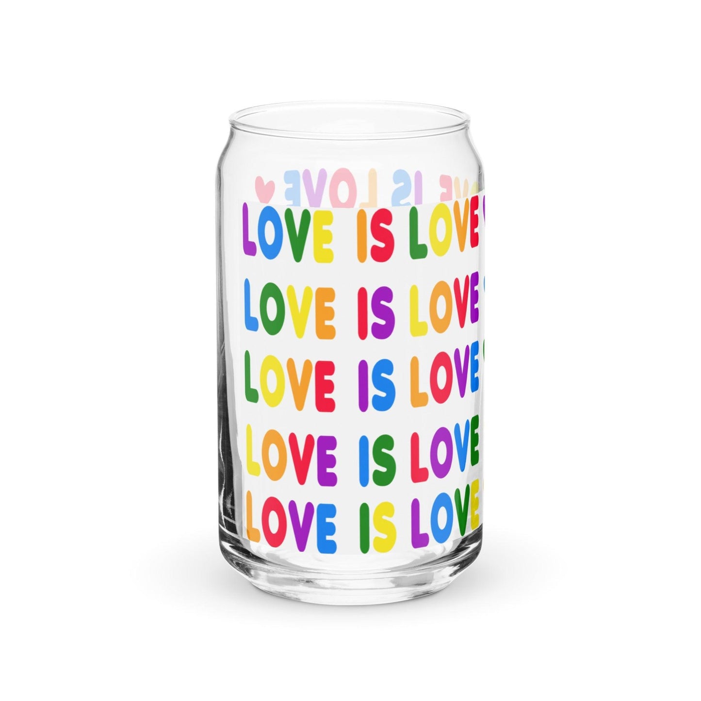 Love is Love Glass Mason Jar - Mason Jar - Free 2 B