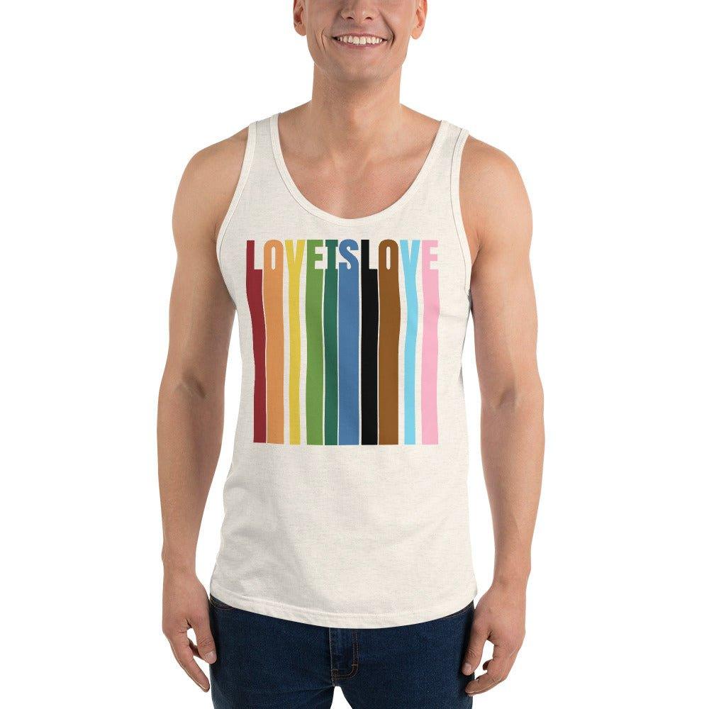 "Love Is Love" Tank Top - Tank Top - Free 2 B