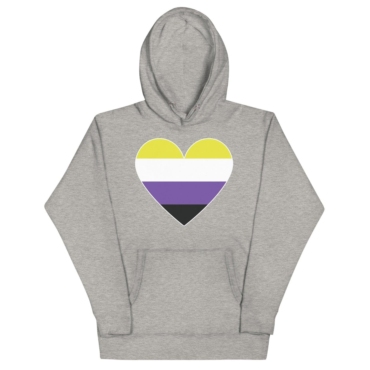 Nonbinary Heart Hoodie - Hoodie - Free 2 B