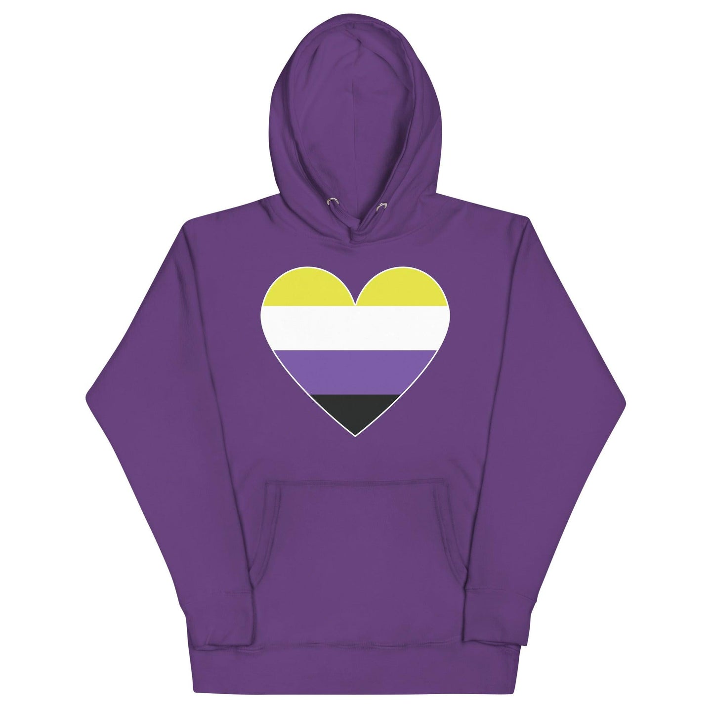 Nonbinary Heart Hoodie - Hoodie - Free 2 B