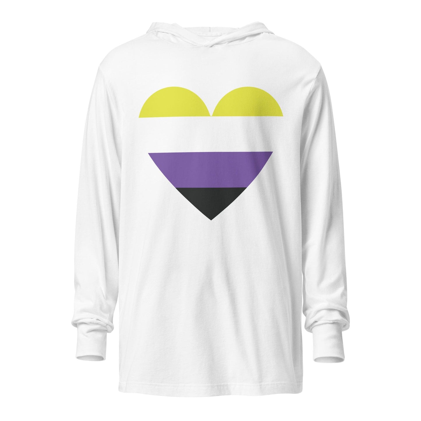 Nonbinary Heart Long Sleeve Shirt - Long Sleeve Shirt - Free 2 B