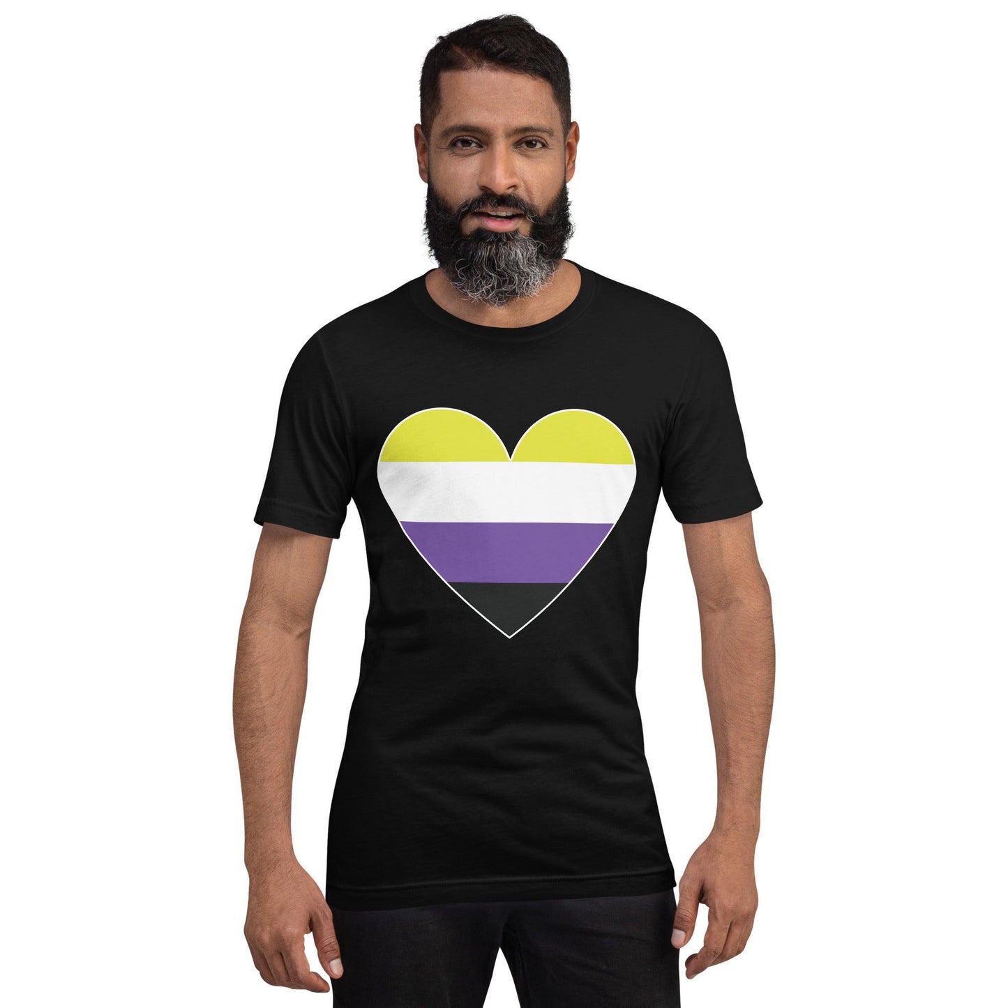 Nonbinary Heart T-Shirt - T Shirt - Free 2 B