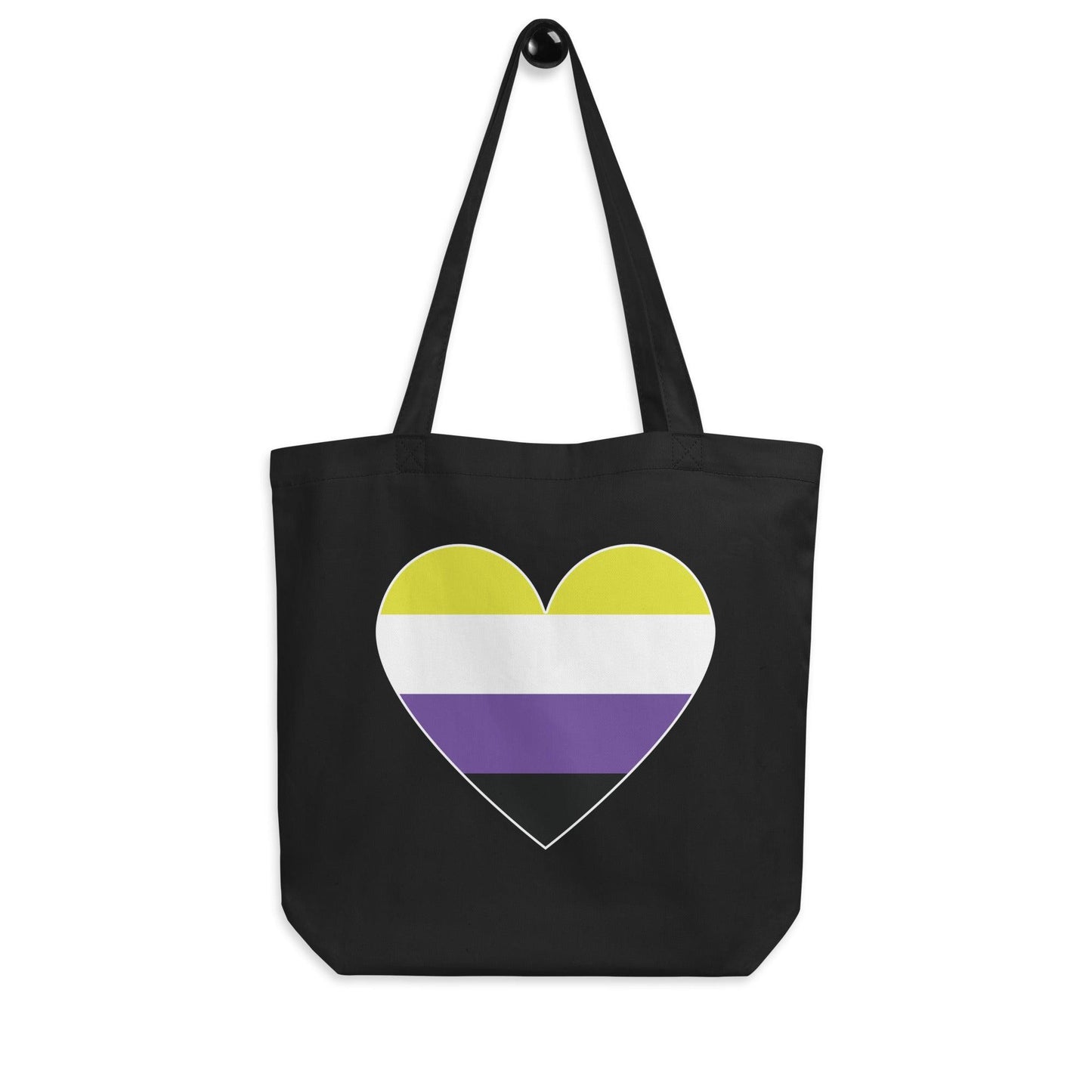 Nonbinary Heart Tote Bag - Tote Bag - Free 2 B