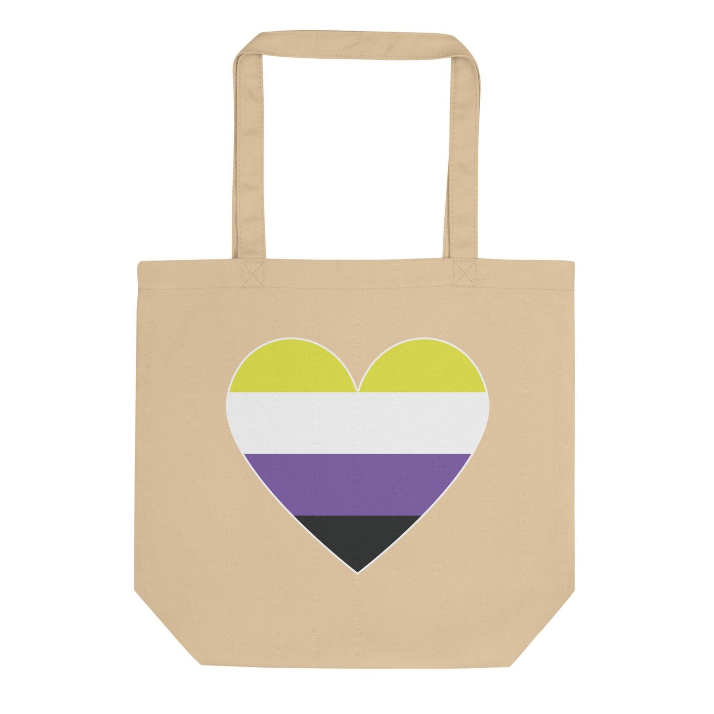 Nonbinary Heart Tote Bag - Tote Bag - Free 2 B