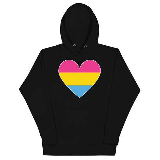 Pansexual Heart Hoodie - Hoodie - Free 2 B