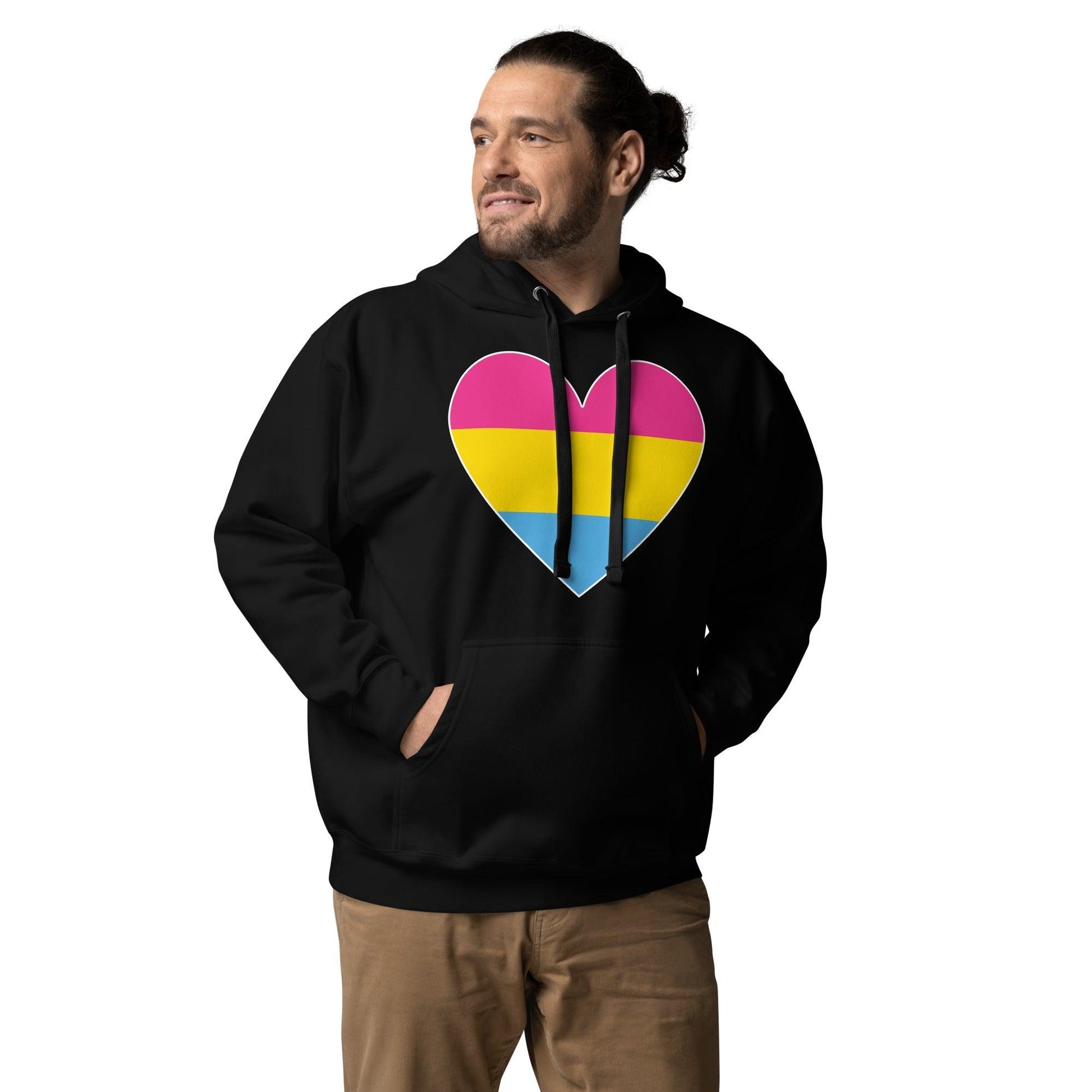 Pansexual Heart Hoodie - Hoodie - Free 2 B