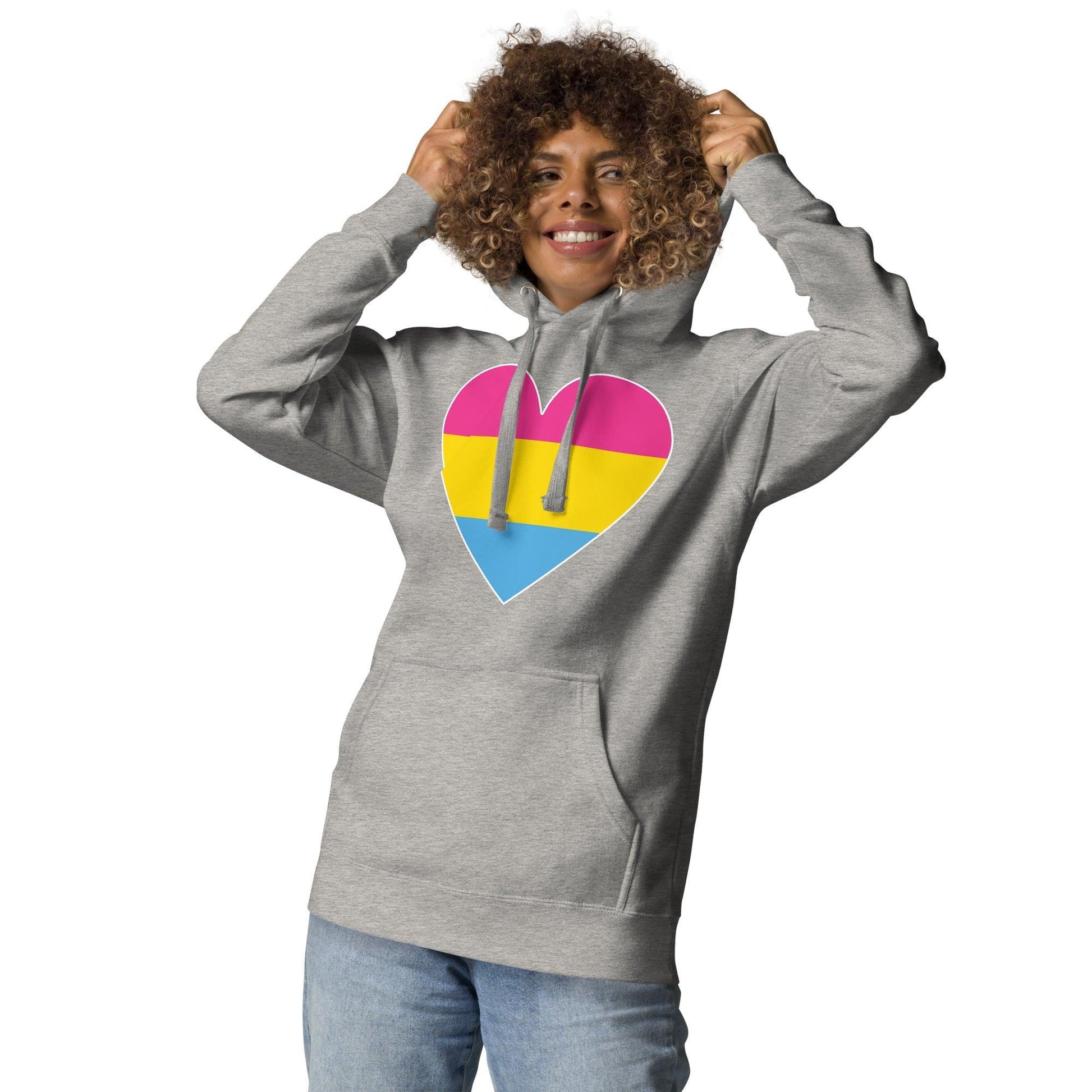 Pansexual Heart Hoodie - Hoodie - Free 2 B