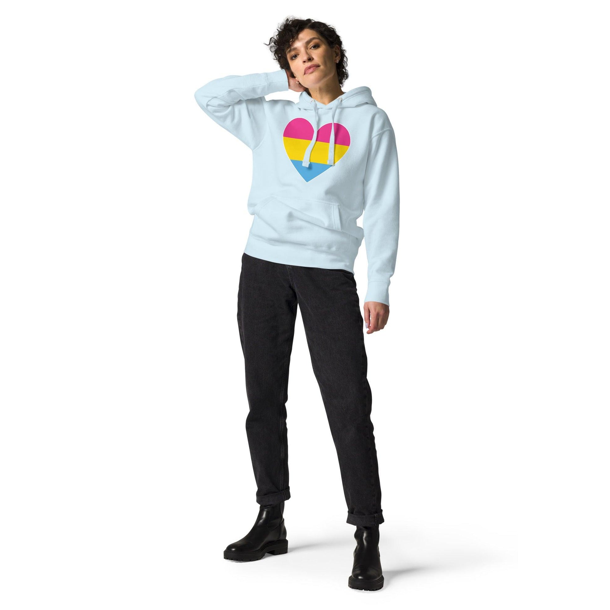 Pansexual Heart Hoodie - Hoodie - Free 2 B