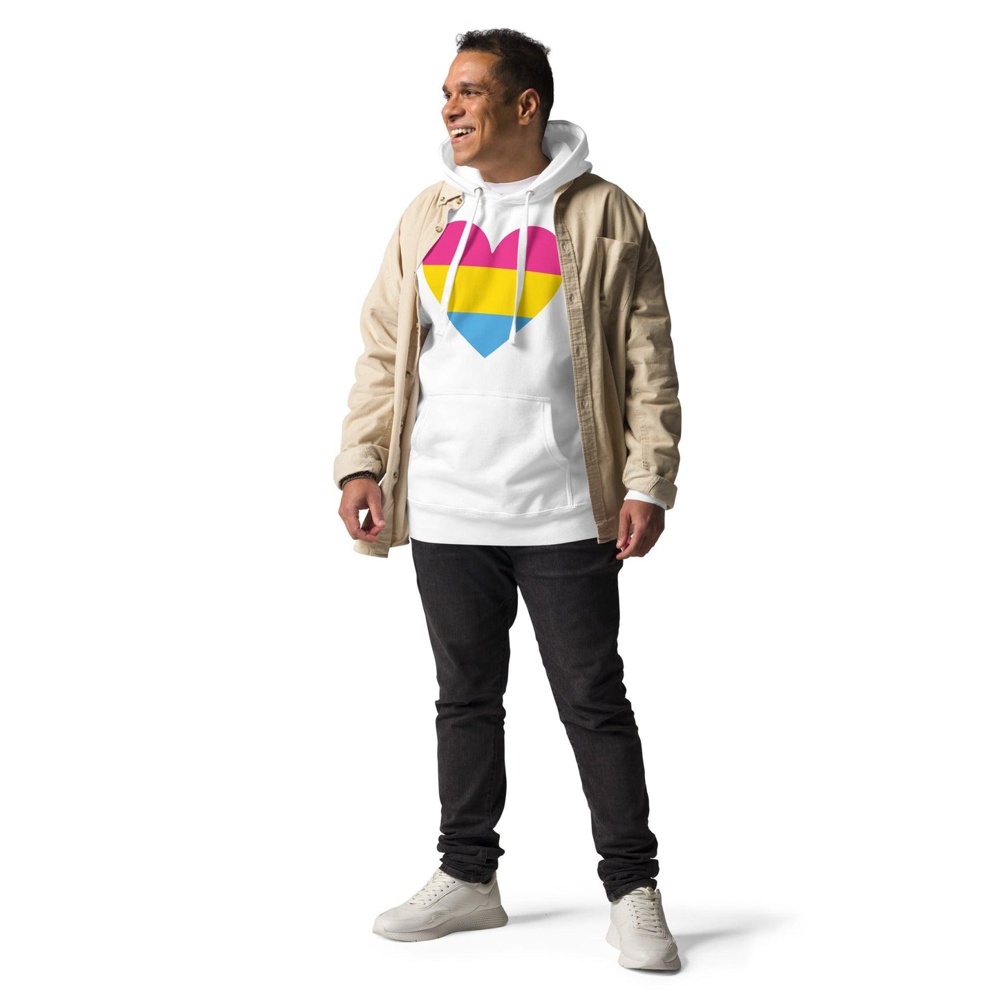 Pansexual Heart Hoodie - Hoodie - Free 2 B