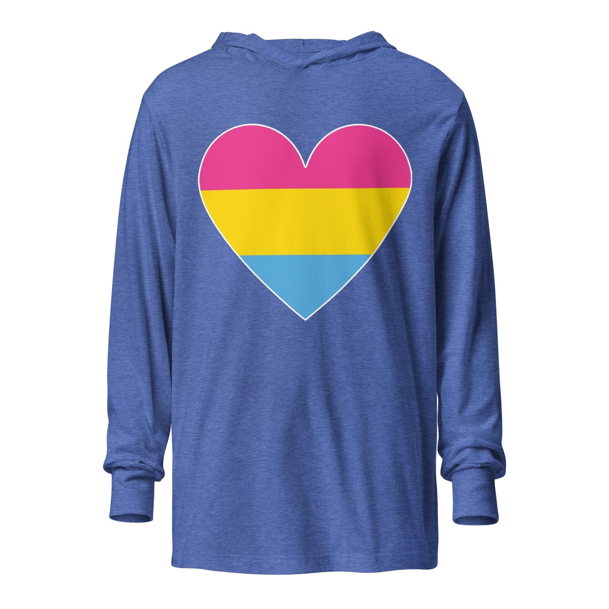 Pansexual Heart Long Sleeve Shirt - Long Sleeve Shirt - Free 2 B