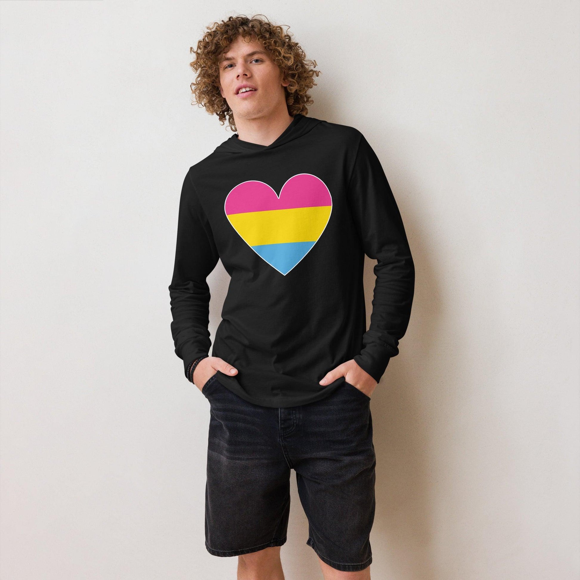 Pansexual Heart Long Sleeve Shirt - Long Sleeve Shirt - Free 2 B