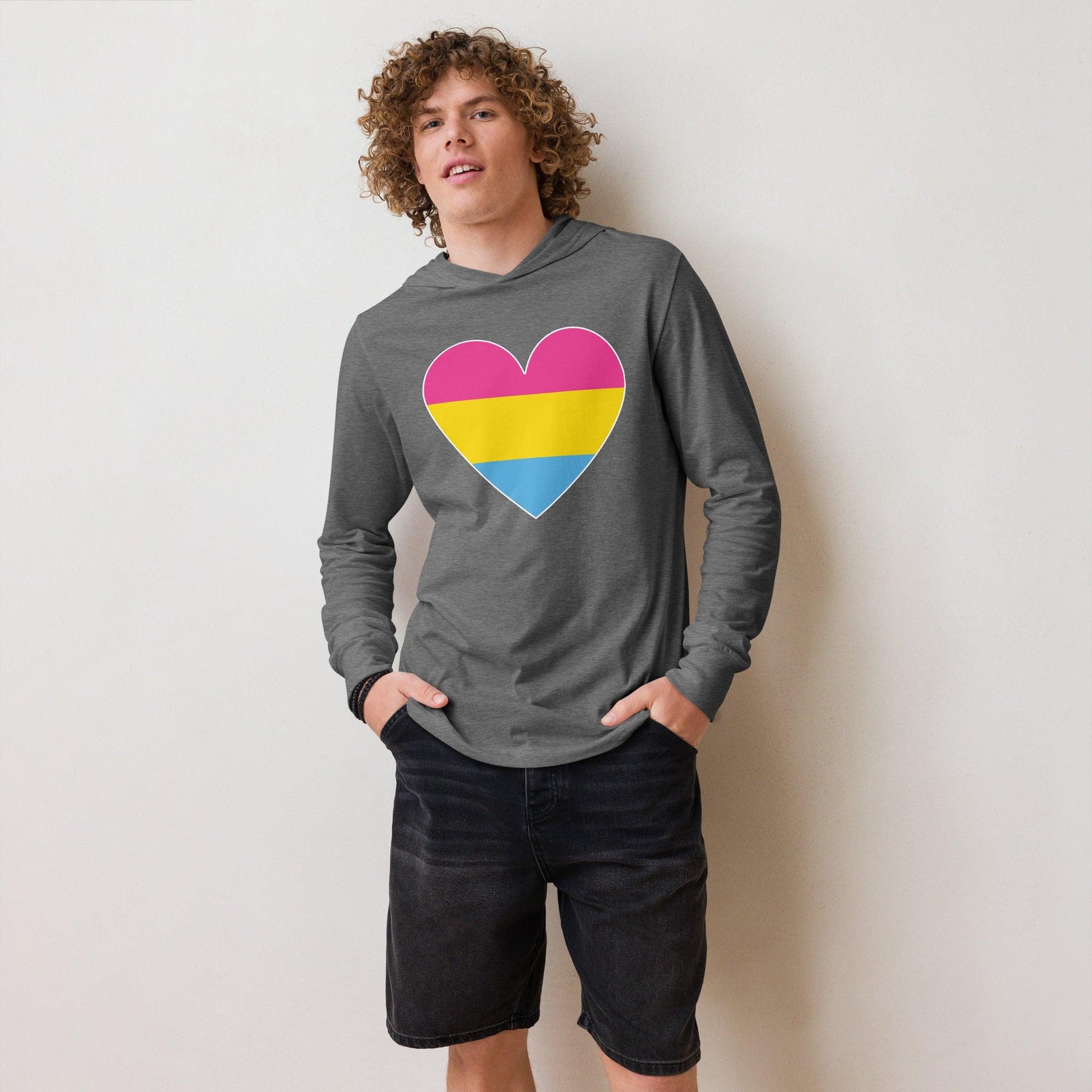 Pansexual Heart Long Sleeve Shirt - Long Sleeve Shirt - Free 2 B