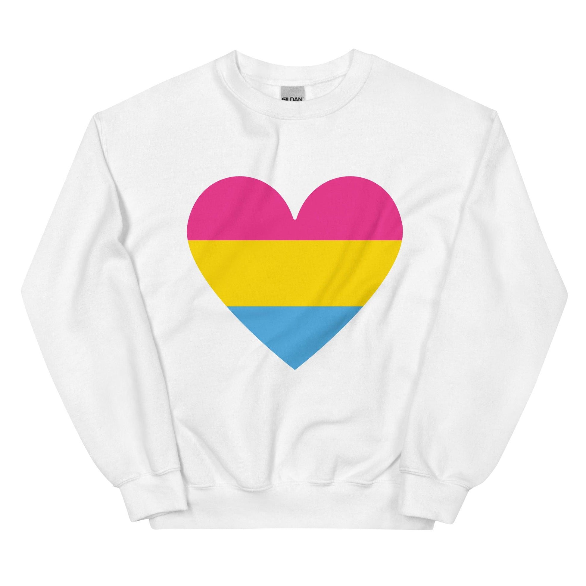 Pansexual Heart Sweatshirt - Crewneck Sweatshirt - Free 2 B