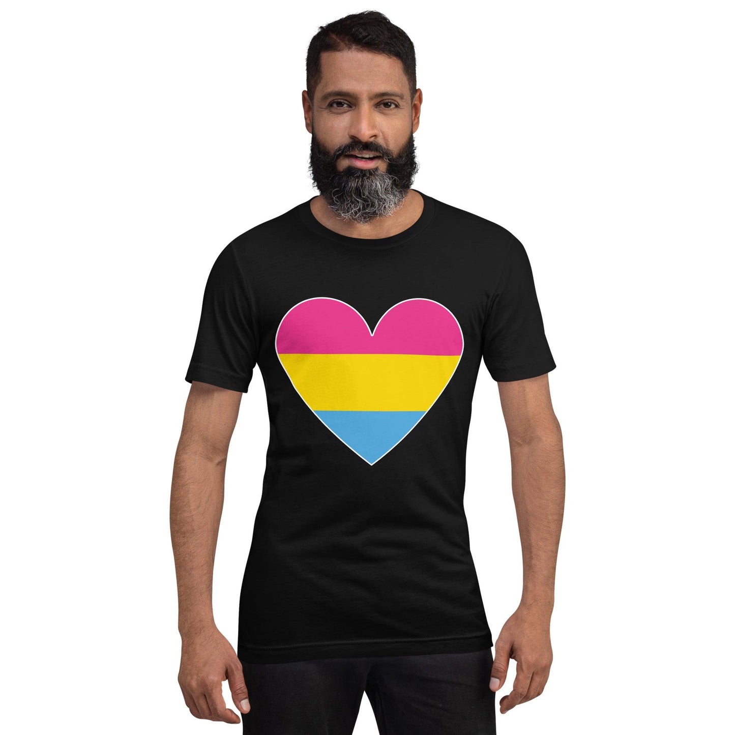 Pansexual Heart T-Shirt - T Shirt - Free 2 B